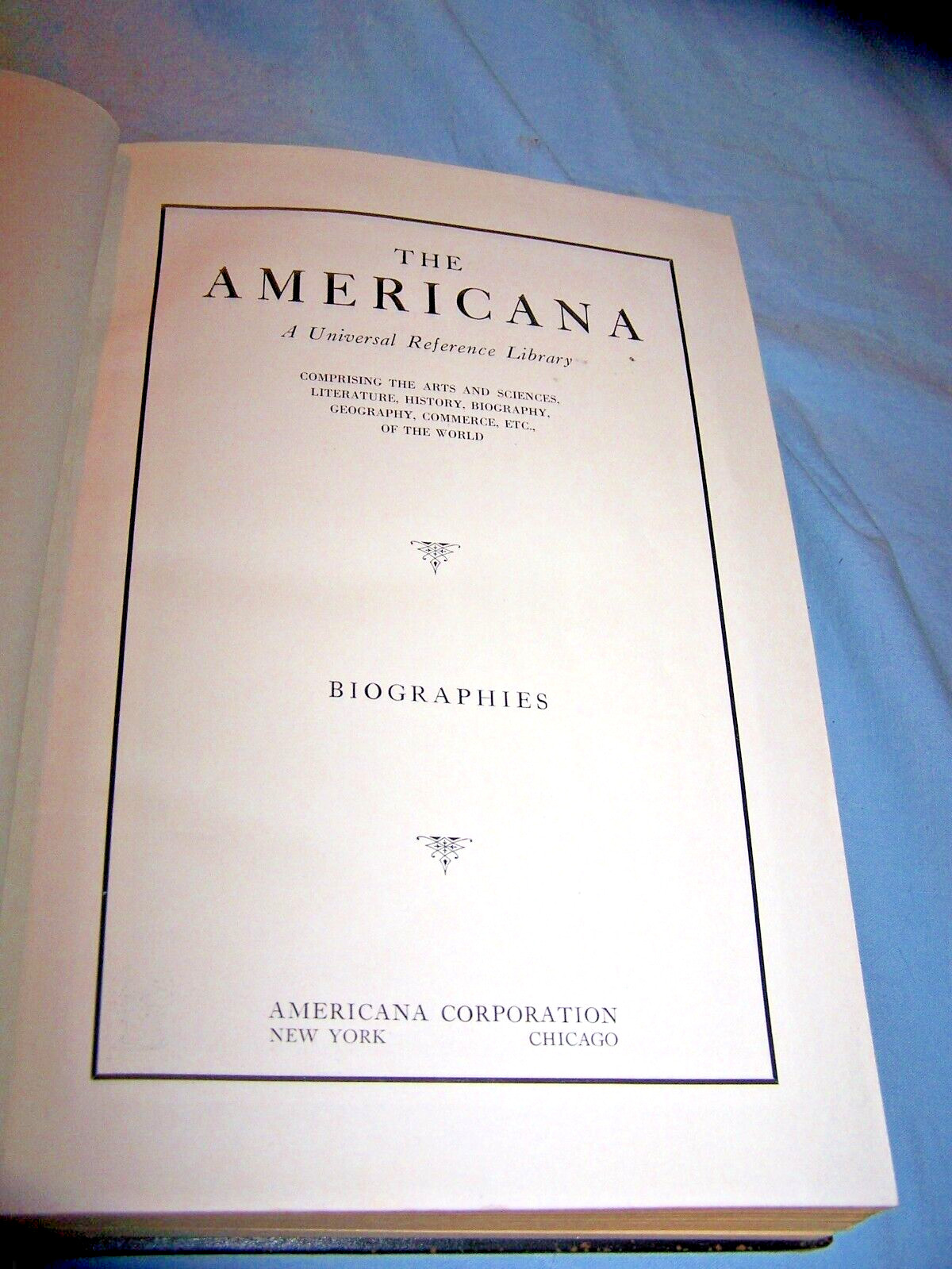 1929 The Americana-A Universal Reference Library-Biographies-198 pages