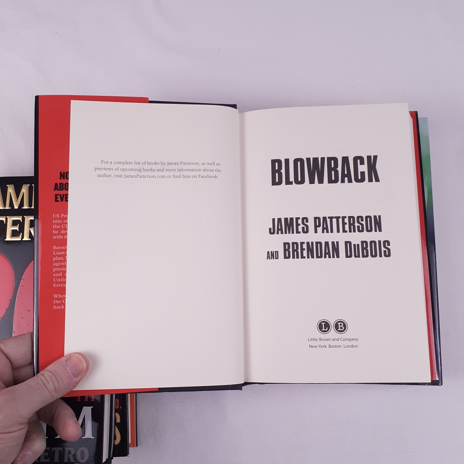4 James Patterson HC Books Count Down Blindside Blowback The 20th Victim
