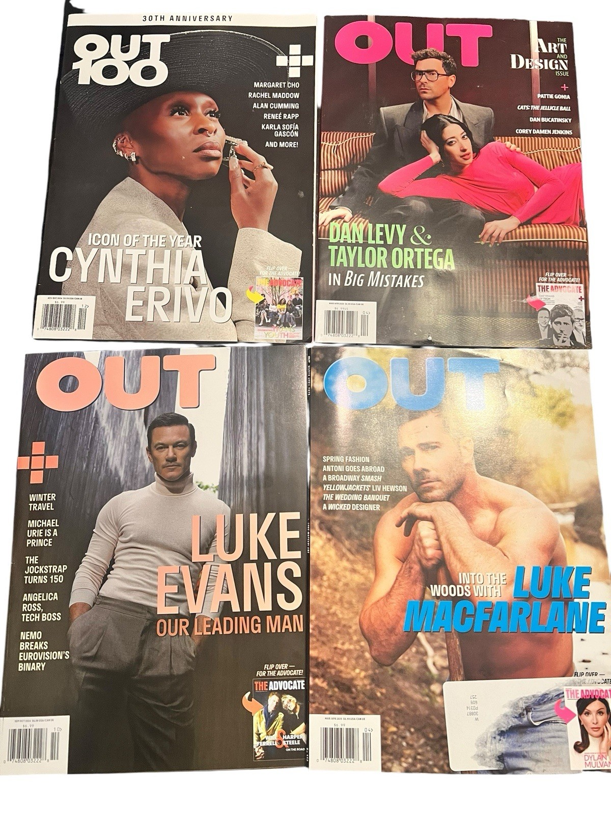 Out Magazine /The Advocate Lot 10 NEW 2026 /2025 2024/ 70$ Retail