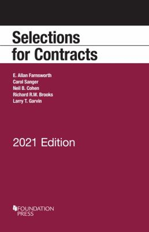 Selections for Contracts, 2021 Edition Paperback