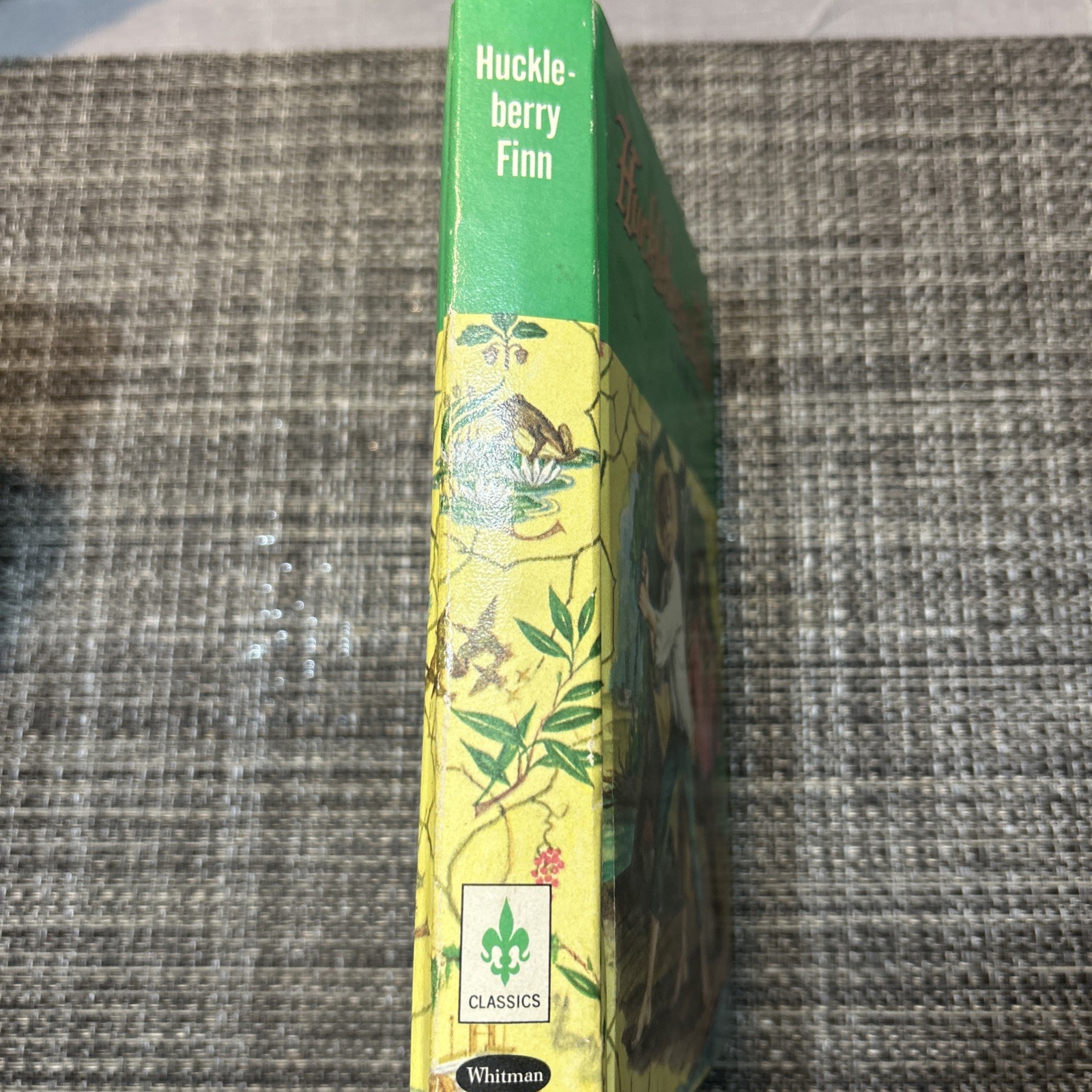Mark Twain Vintage 1955 Adventures of Huckleberry Finn Book Whitman Publishing