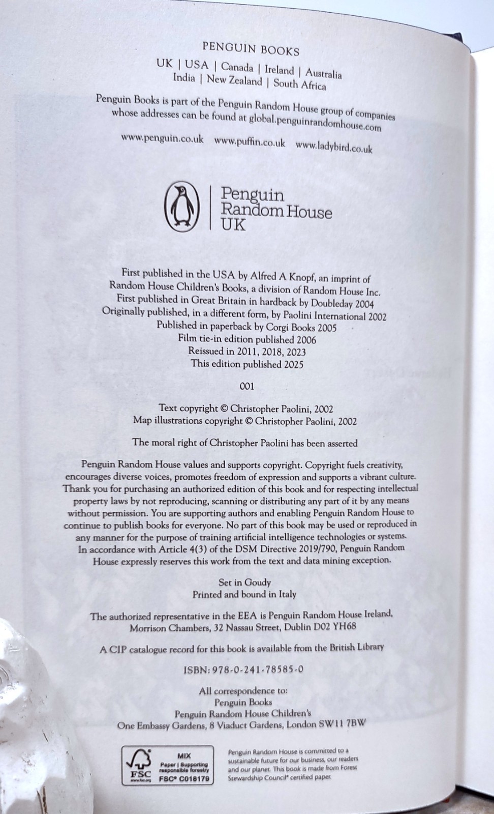 The Inheritance Cycle by Christopher Paolini Set – BROKEN BINDING-SIGNED