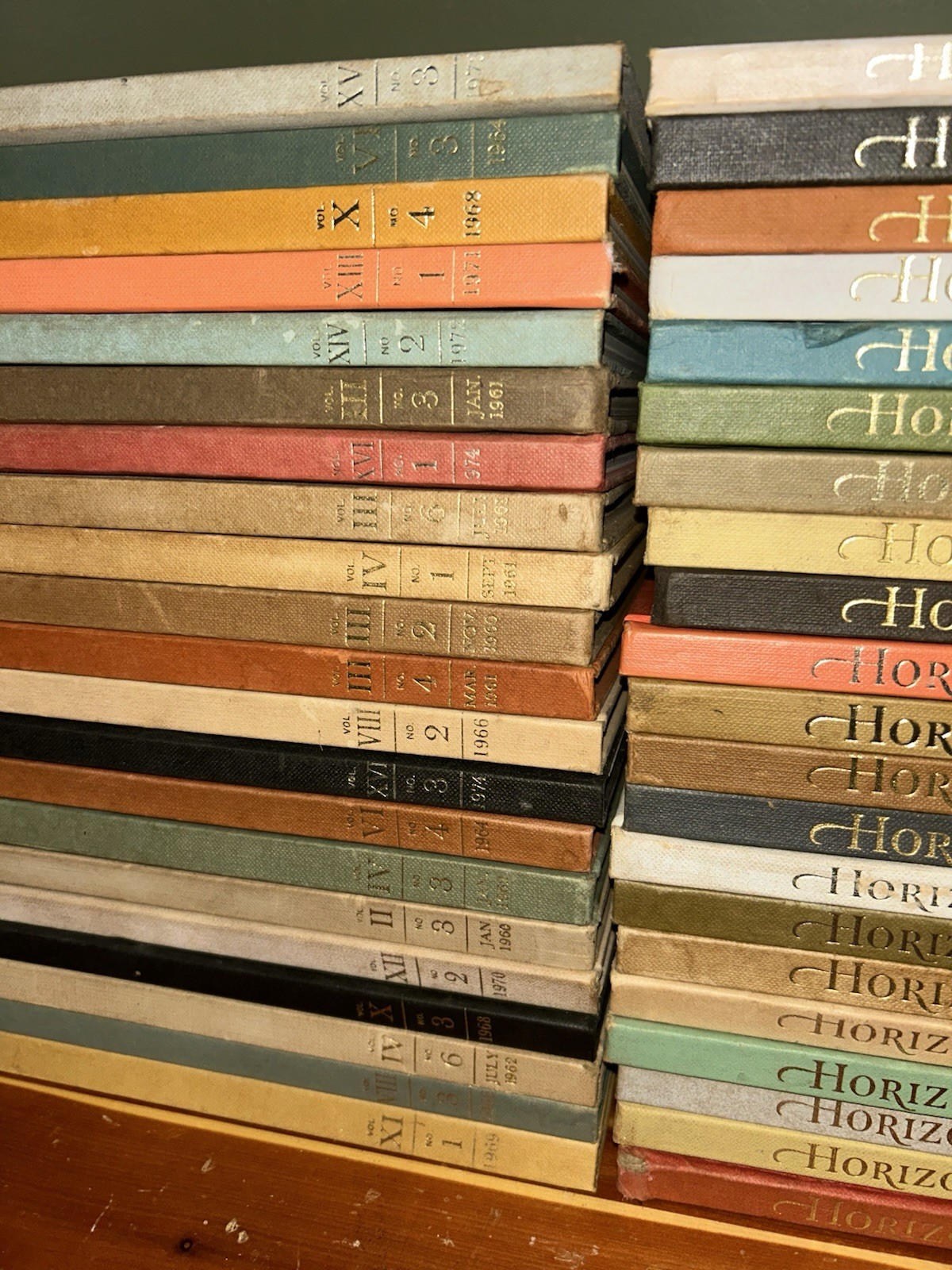 Vintage Horizon Magazine of the Arts Lot of 42 Books 60’s-70’s