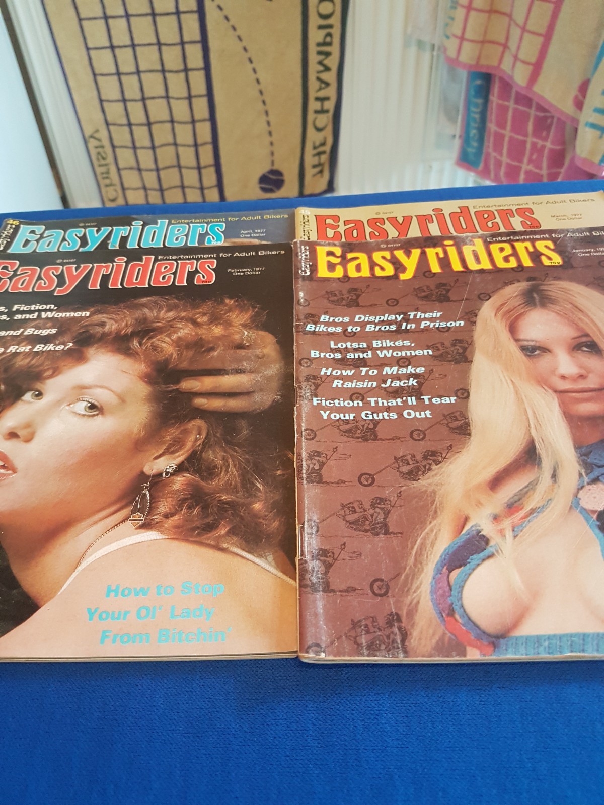 Vintage Easyriders magazines x 9 1977 adult bikers