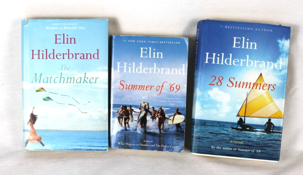 Elin Hilderbrand 3 Books Romance Summer of ’69, 28 Summers, The Matchmaker HC/PB