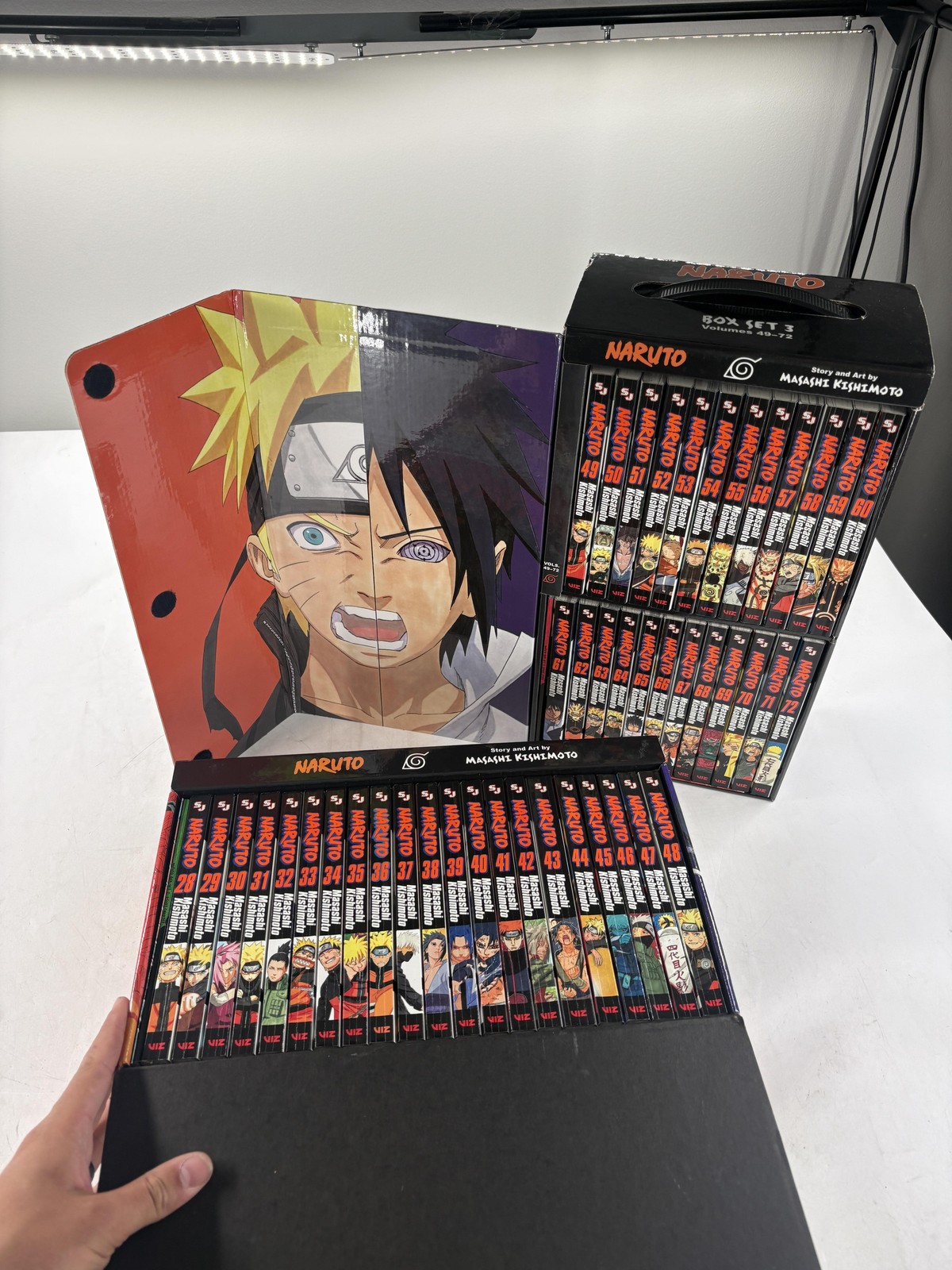 Naruto Masashi Kishimoto Manga Box Set 28-72 English VIZ Anime Shonen Jump