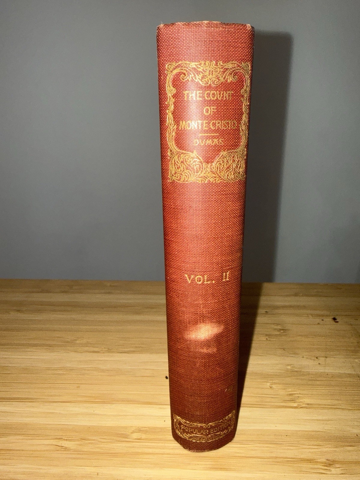 Antique The Count of Monte Cristo Vol II Alexandre Dumas American Publishers Cor