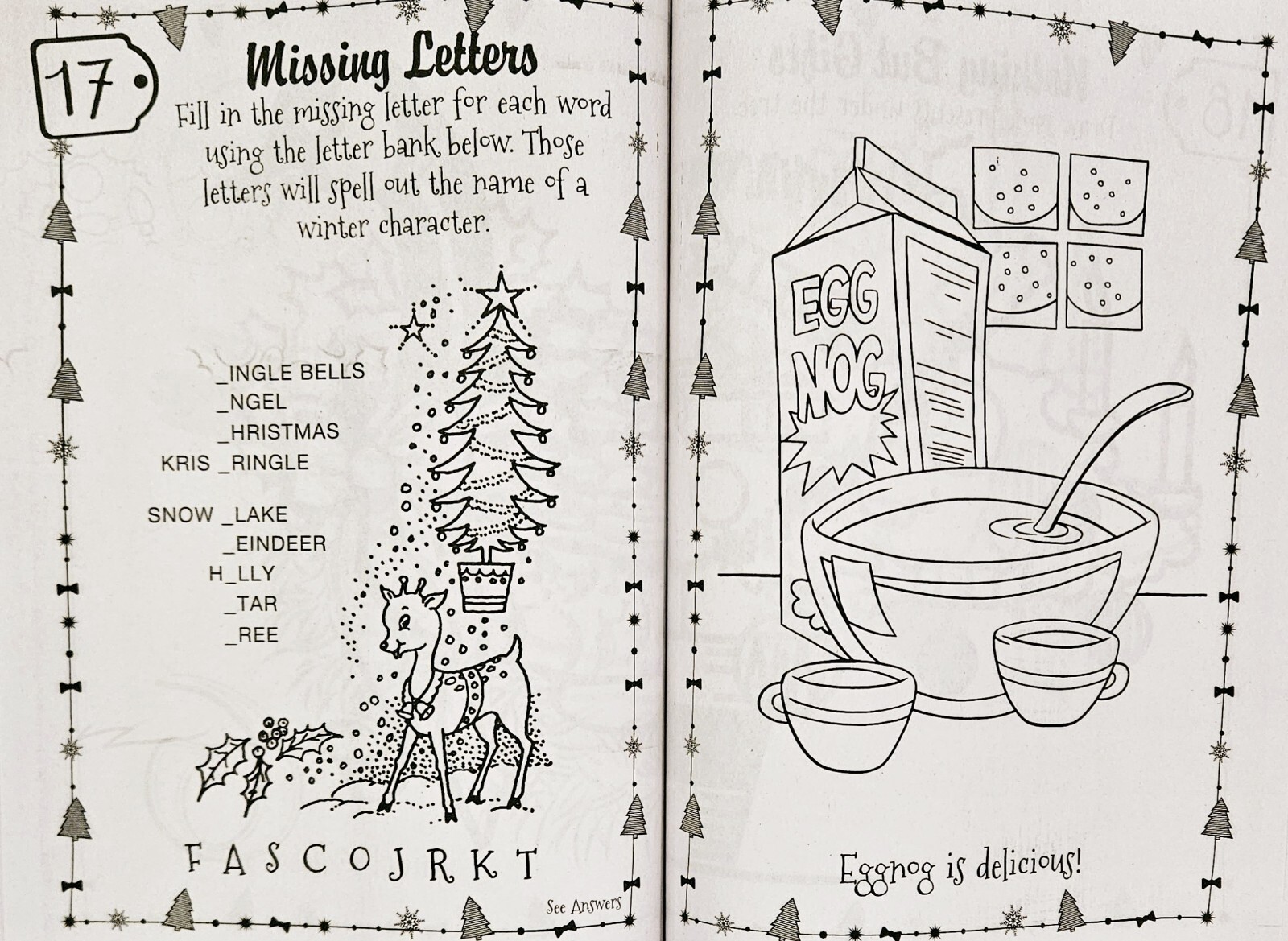 Christmas Coloring & Activity Book Set Of 4 Over 500 Pages!