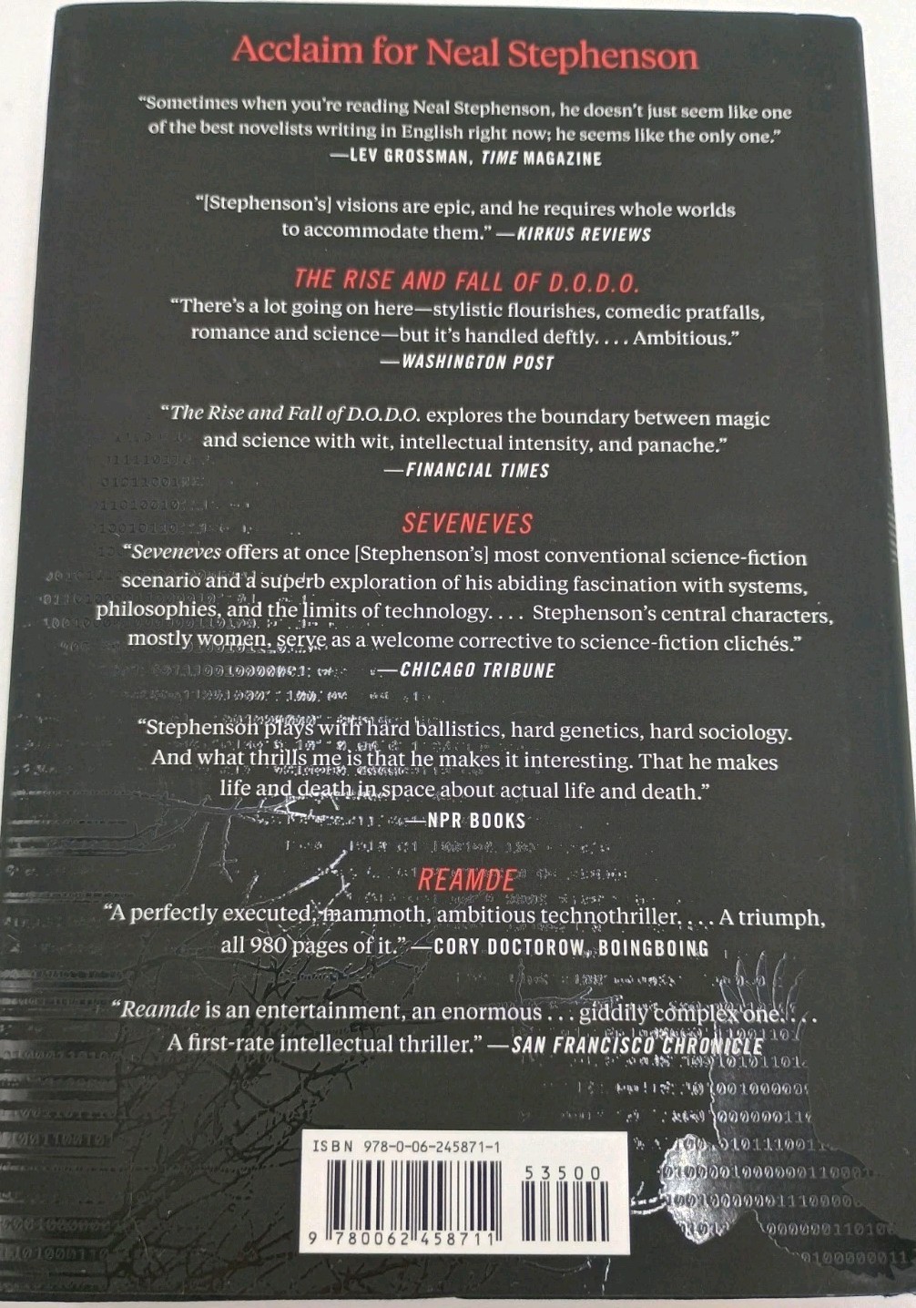 Neal Stephenson 3 Book Lot Termination Shock Remade & Fall Hardcover 1st Edition
