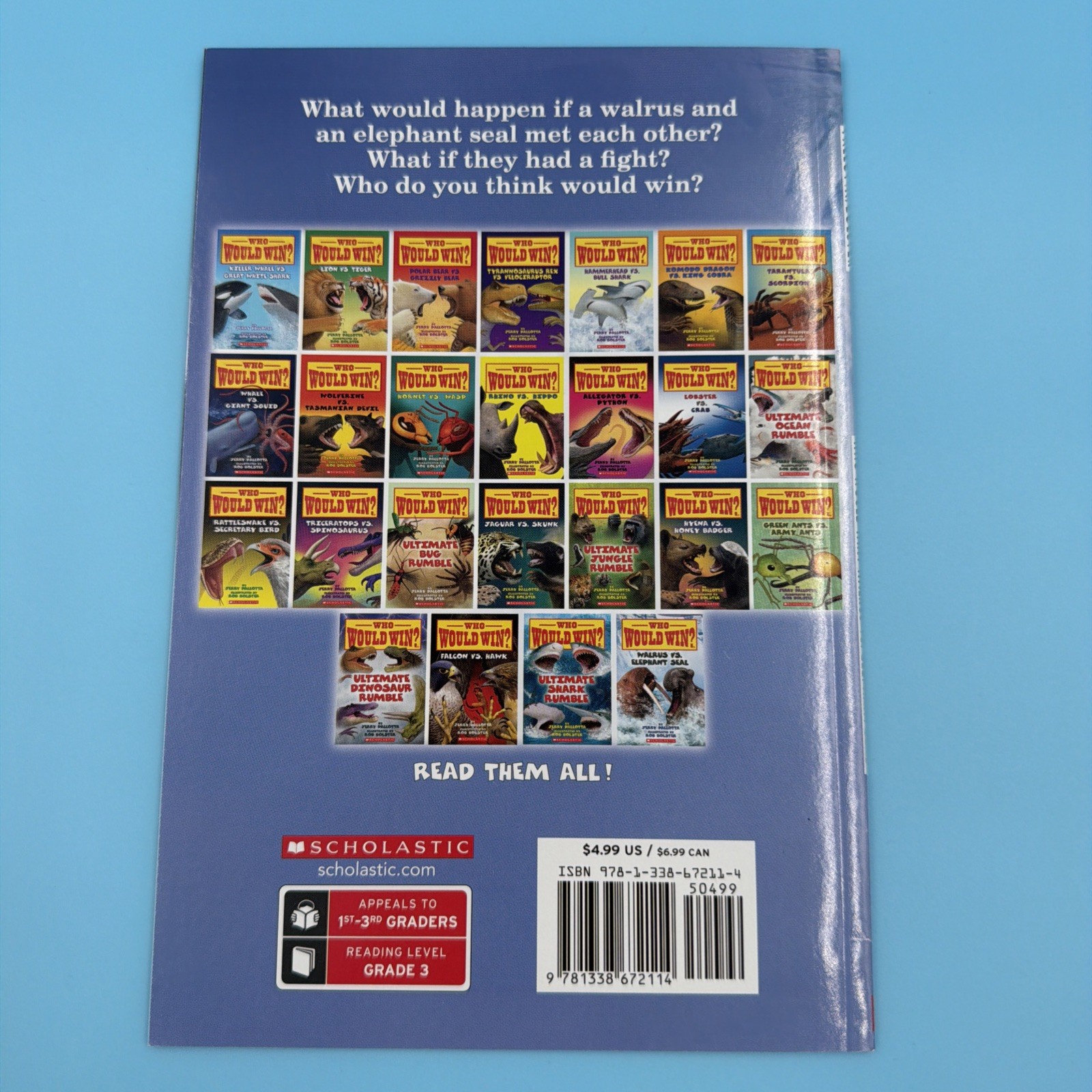 Walrus vs. Elephant Seal; Who Would Win? – Jerry Pallotta, paperback