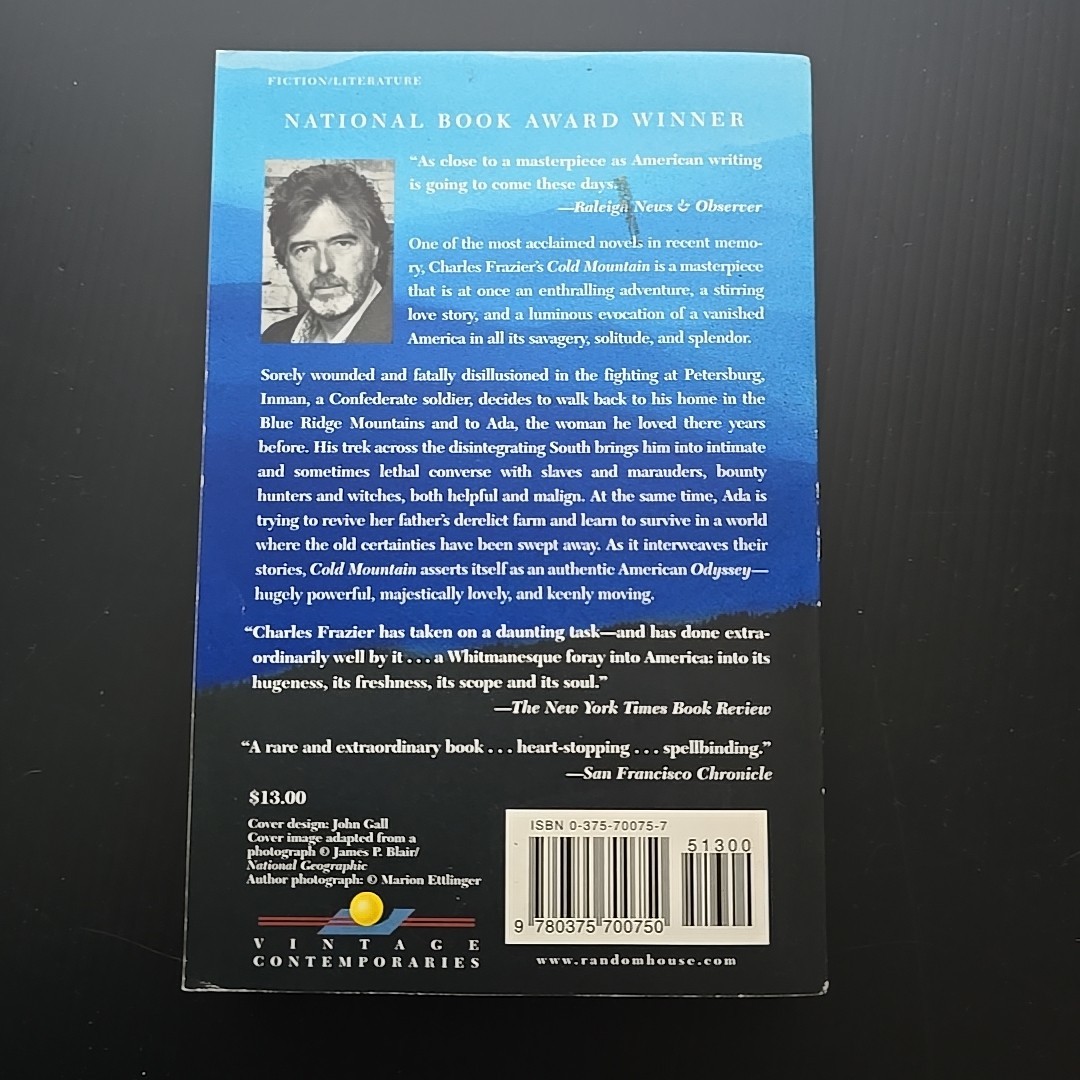 Cold Mountain – Charles Frazier Signed Paperback 1998