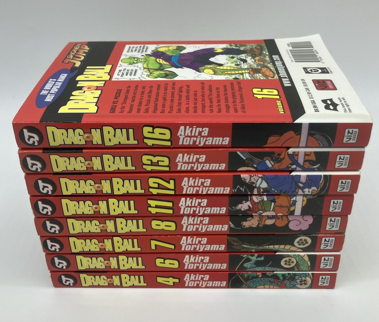 Dragon Ball Vol 4 6 7 8 11 12 13 16 Manga Shonen Jump English Akira Toriyama (8)