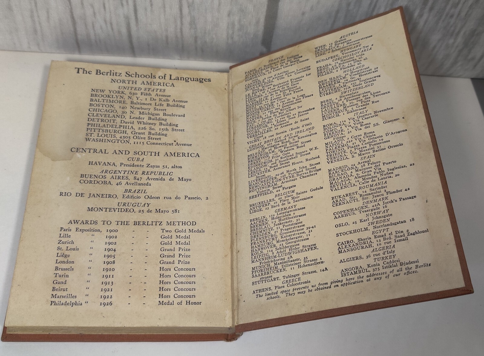 BERLITZ Spanish Language Book~ NY, 1912 ~Book Two~Hardcover~214 Pages Early