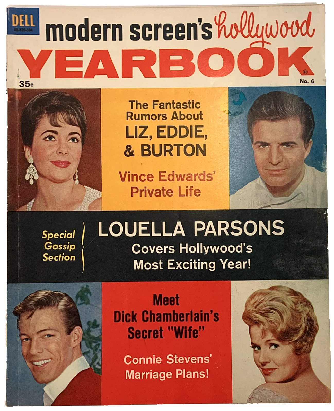 Connie Stevens Vince Edwards Modern Screen’s Hollywood Yearbook 1963 – 80 Pages
