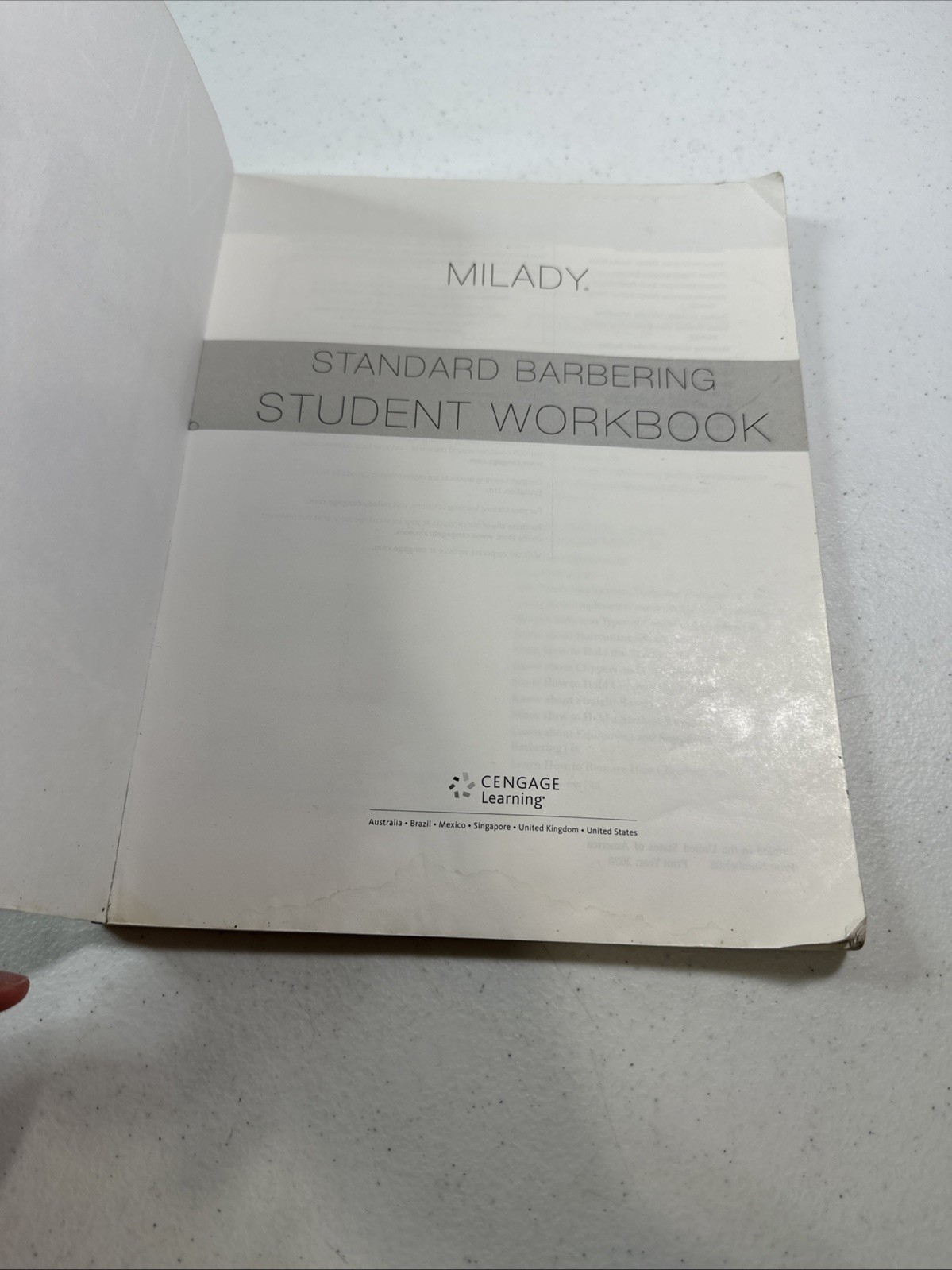 Mindtap Course List Ser.: Milady Standard Barbering by Milady And Workbook