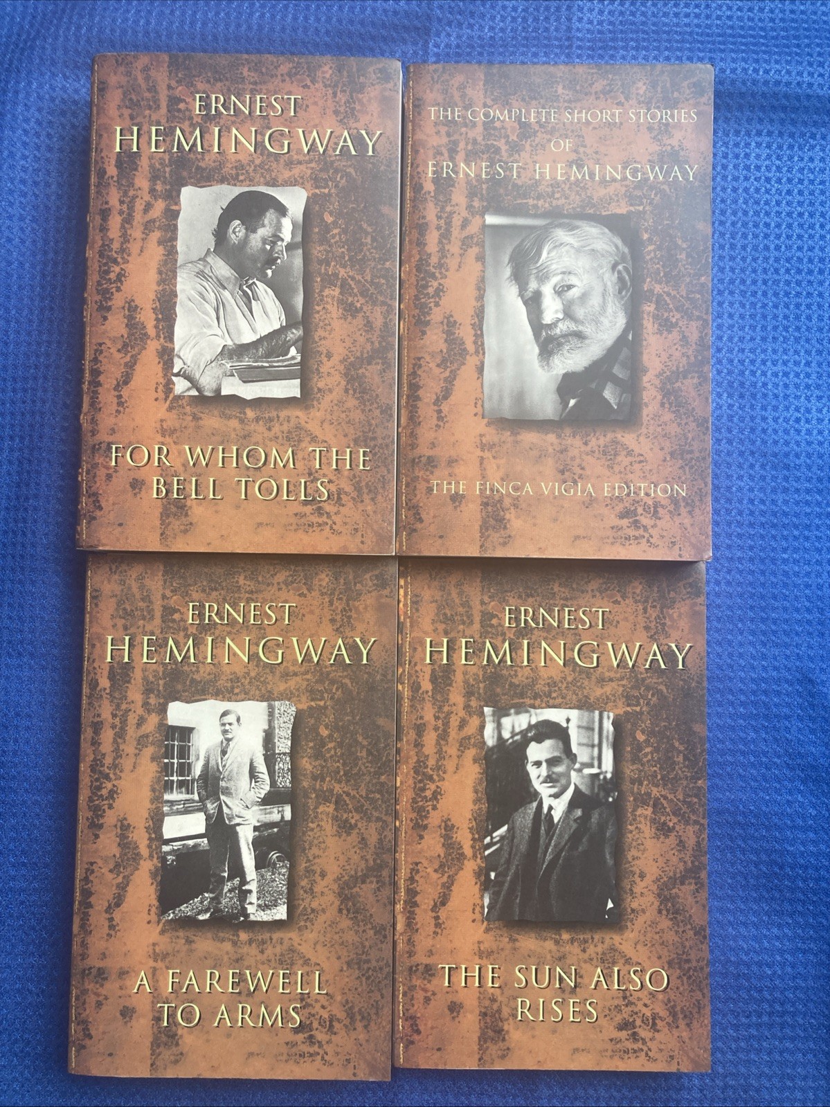 Lot Of 4 Ernest Hemingway Book of the Month Club Softcover Books 1993 GR