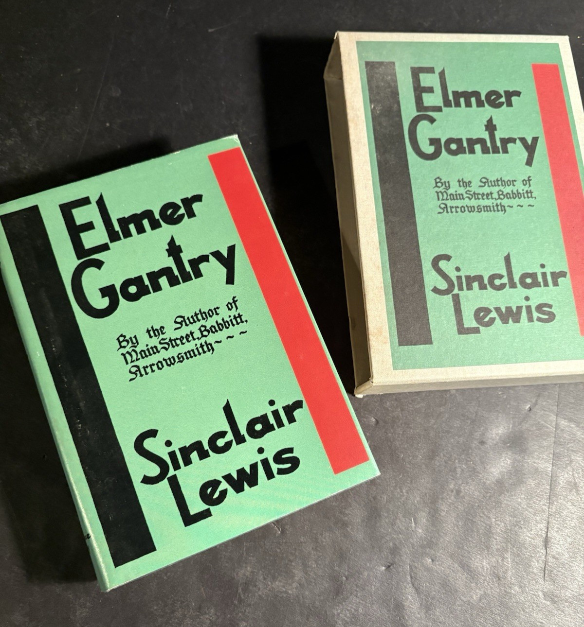 Sinclair Lewis Elmer Gantry 1955 Harcourt Brace Facsimile Edition Sleve Jacket