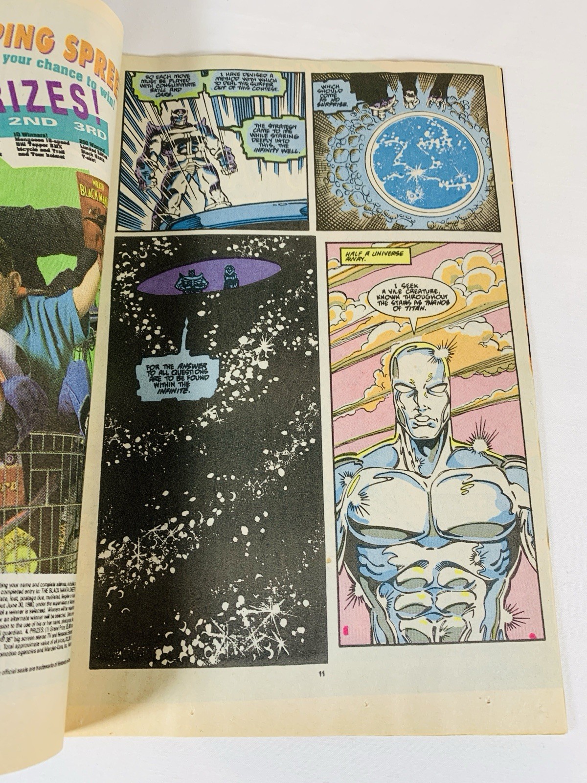 Marvel Comics Silver Surfer Issue #38 Vs Thanos 1990