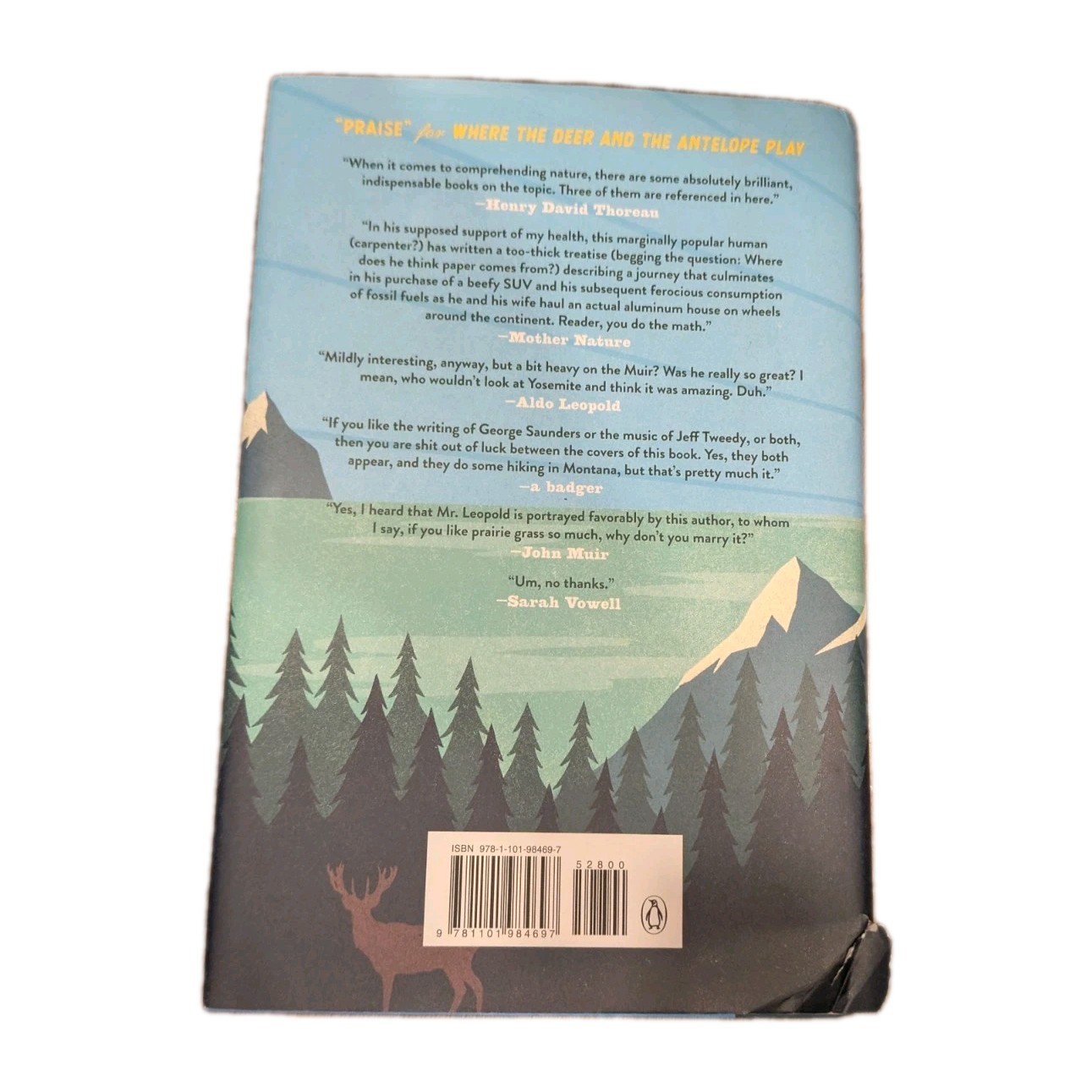 Where the Deer and the Antelope Play, by Nick Offerman Hardcover Book – See Pics