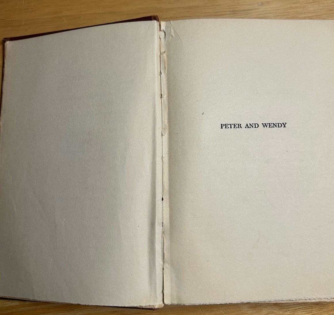 1915 PETER & WENDY/MARGARET OGILVY BY J M BARRIE; Charles Scribner’s Sons
