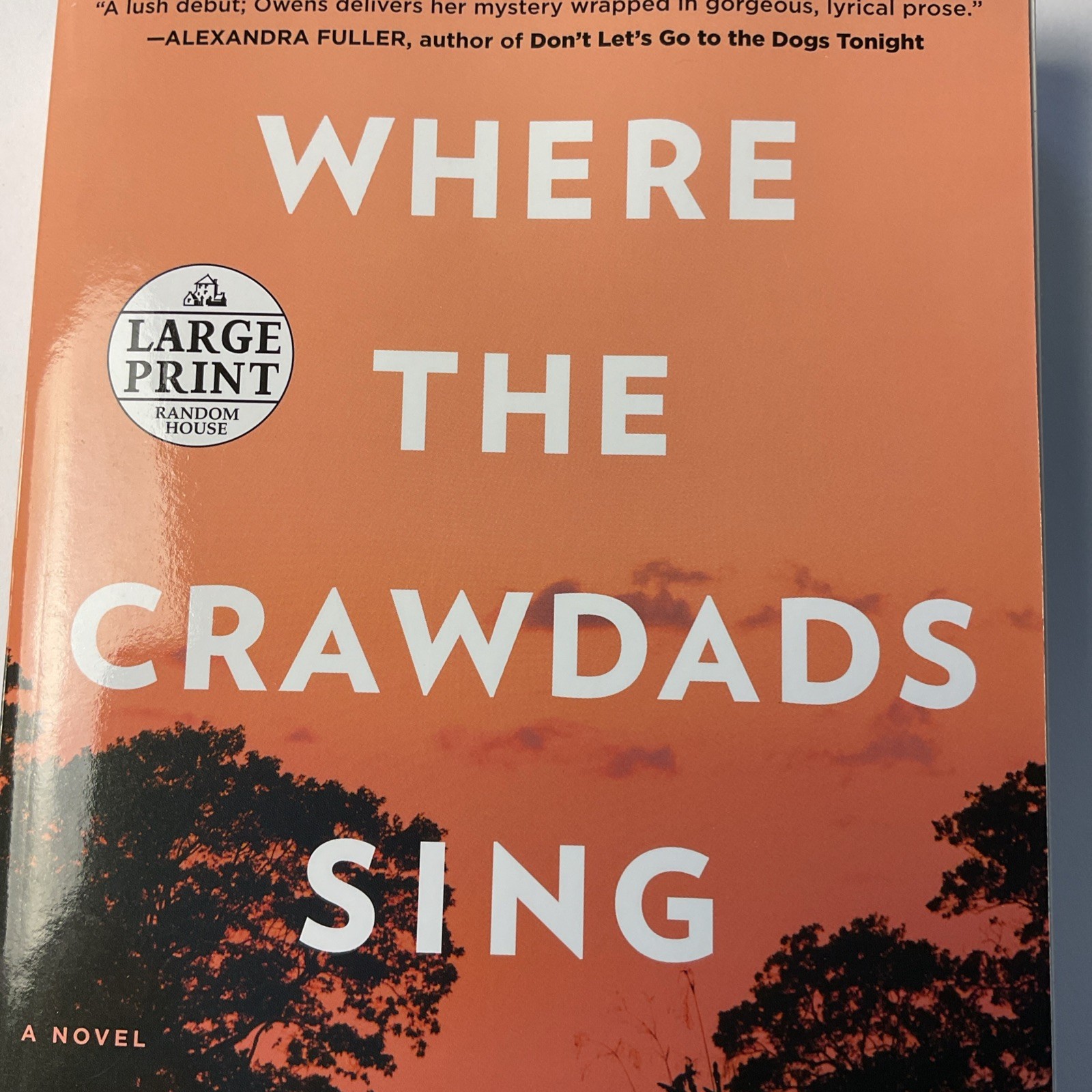 Where The Crawdads Sing by Delia Owens (2018, Paperback ) Large Print – NEW
