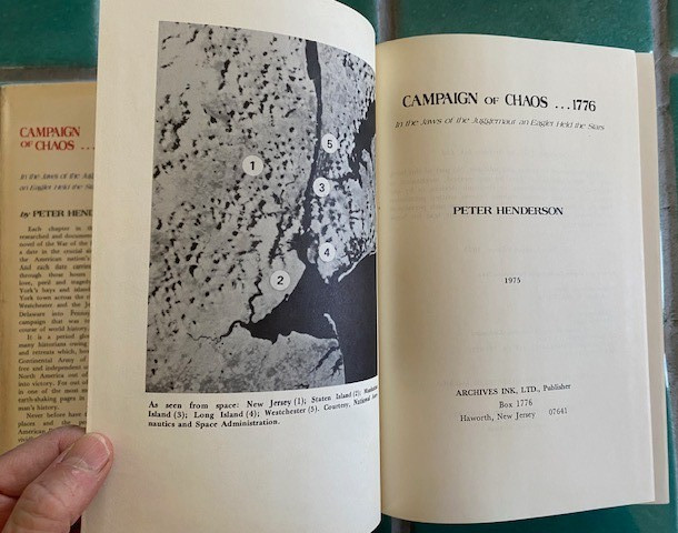 Campaign of Chaos …1776 by Peter Henderson 1975 first limited ed. HC DJ