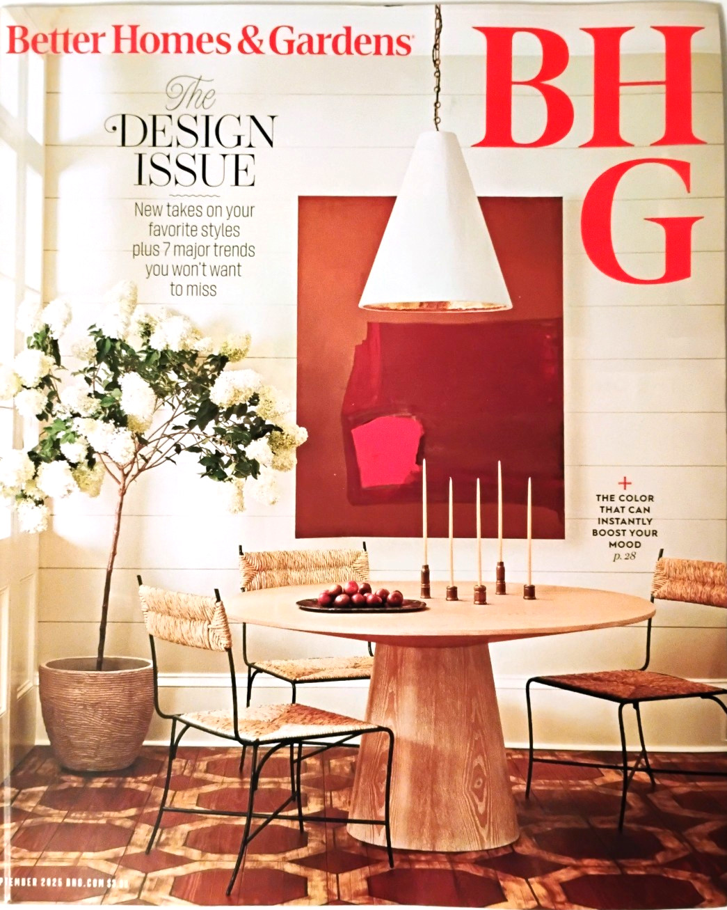 Better Homes & Gardens September 2025 Magazine BHG The Design Issue NEW BHG