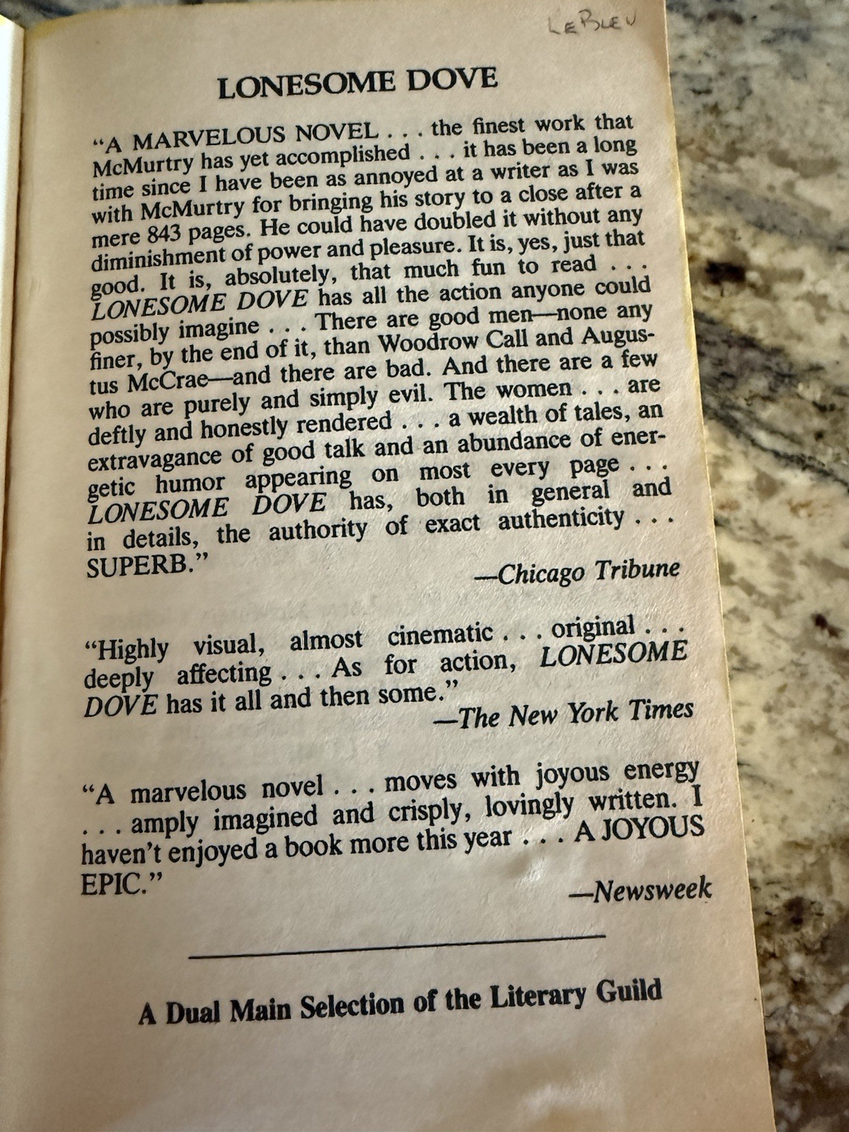 Lonesome Dove by Larry McMurtry (1988, Mass Market)