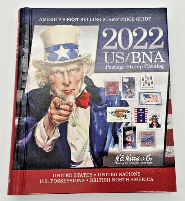 2022 US/BNA Postage Stamp Catalog Spiral Bound Hardcover H.E. Harris & Co. – NEW