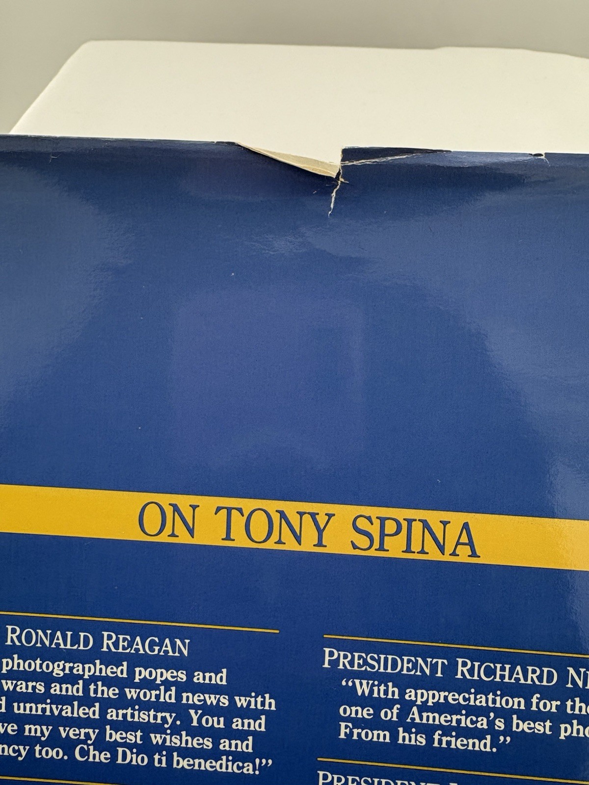 Tony Spina Chief Photographer Detroit Free Press 1988 1st Ed. Signed/Inscribed
