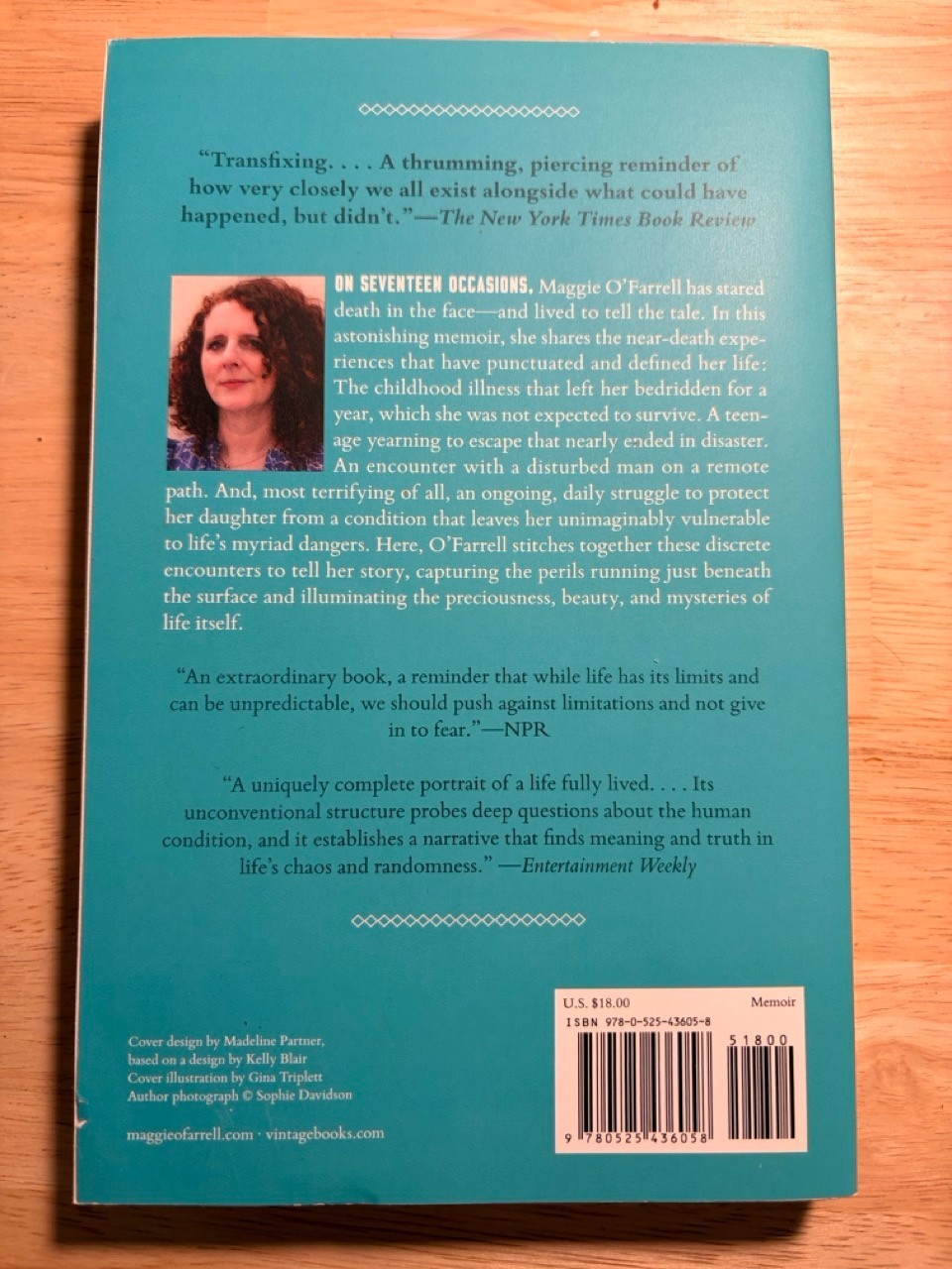 I Am, I Am, I Am : Seventeen Brushes with Death | Maggie O’Farrell paperback NEW