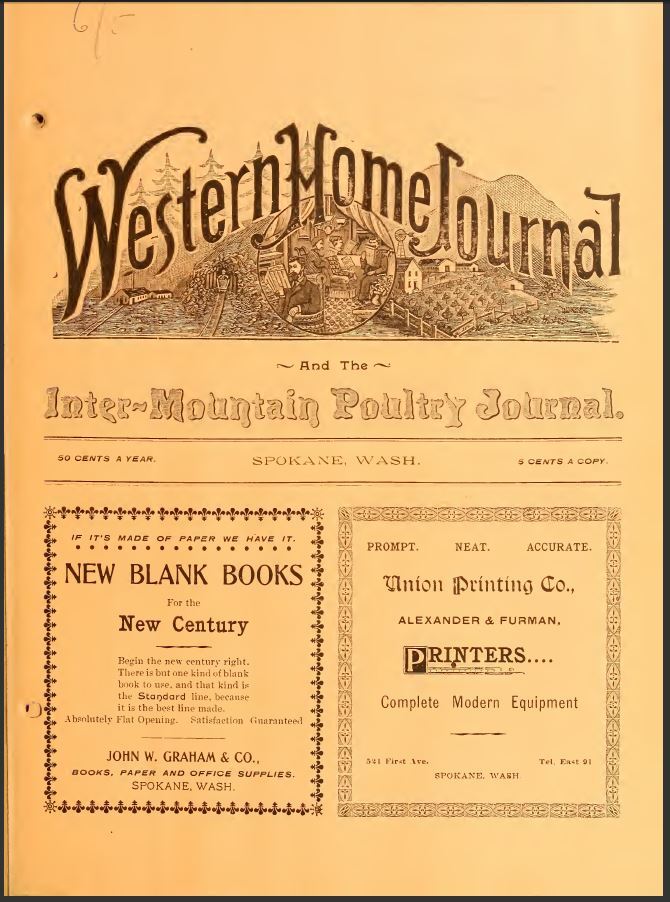 WESTERN HOME JOURNAL 59 Historical Issue Collection On USB Flash Drive