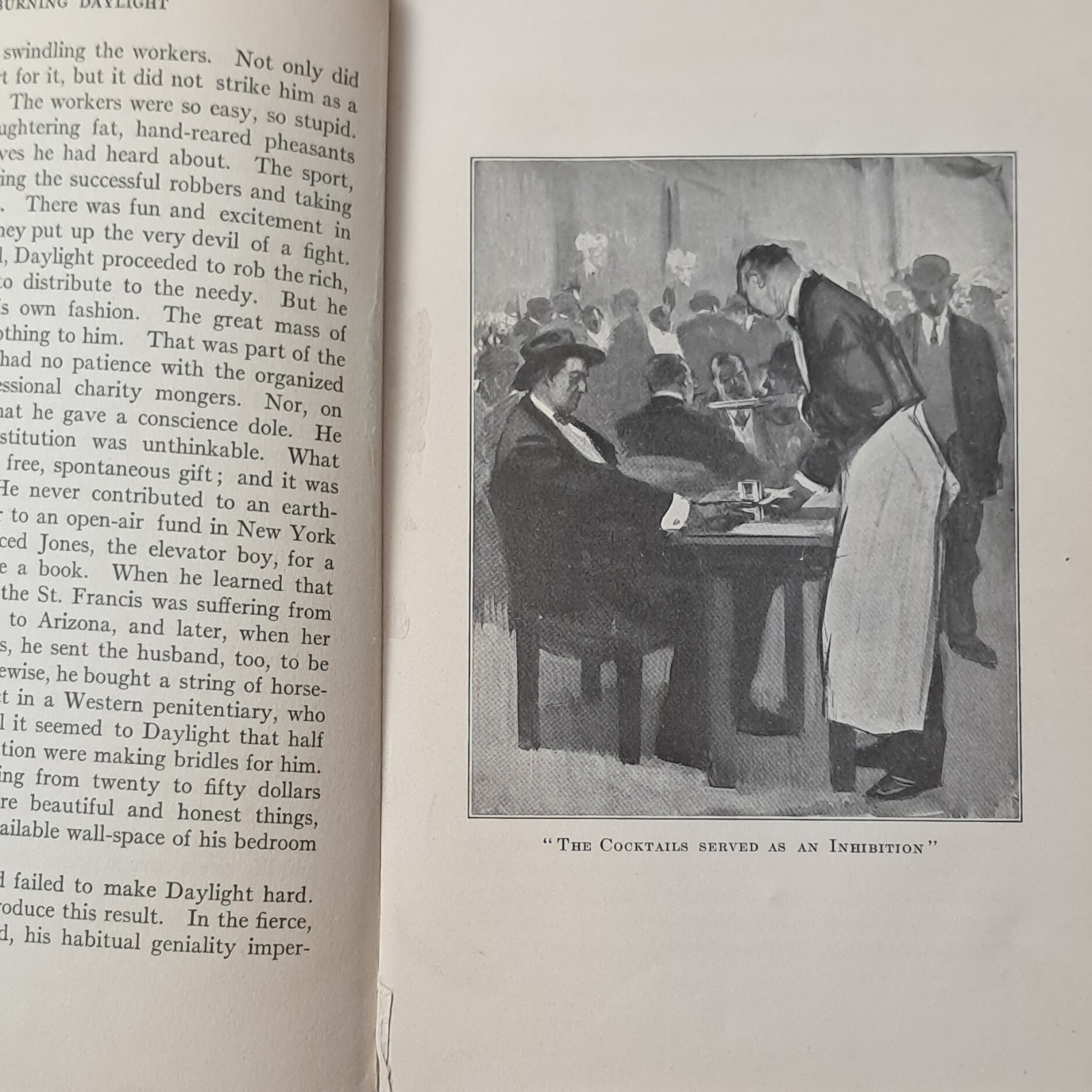 Burning Daylight by Jack London 1910 Macmillan Illustrated Hardcover First Ed.
