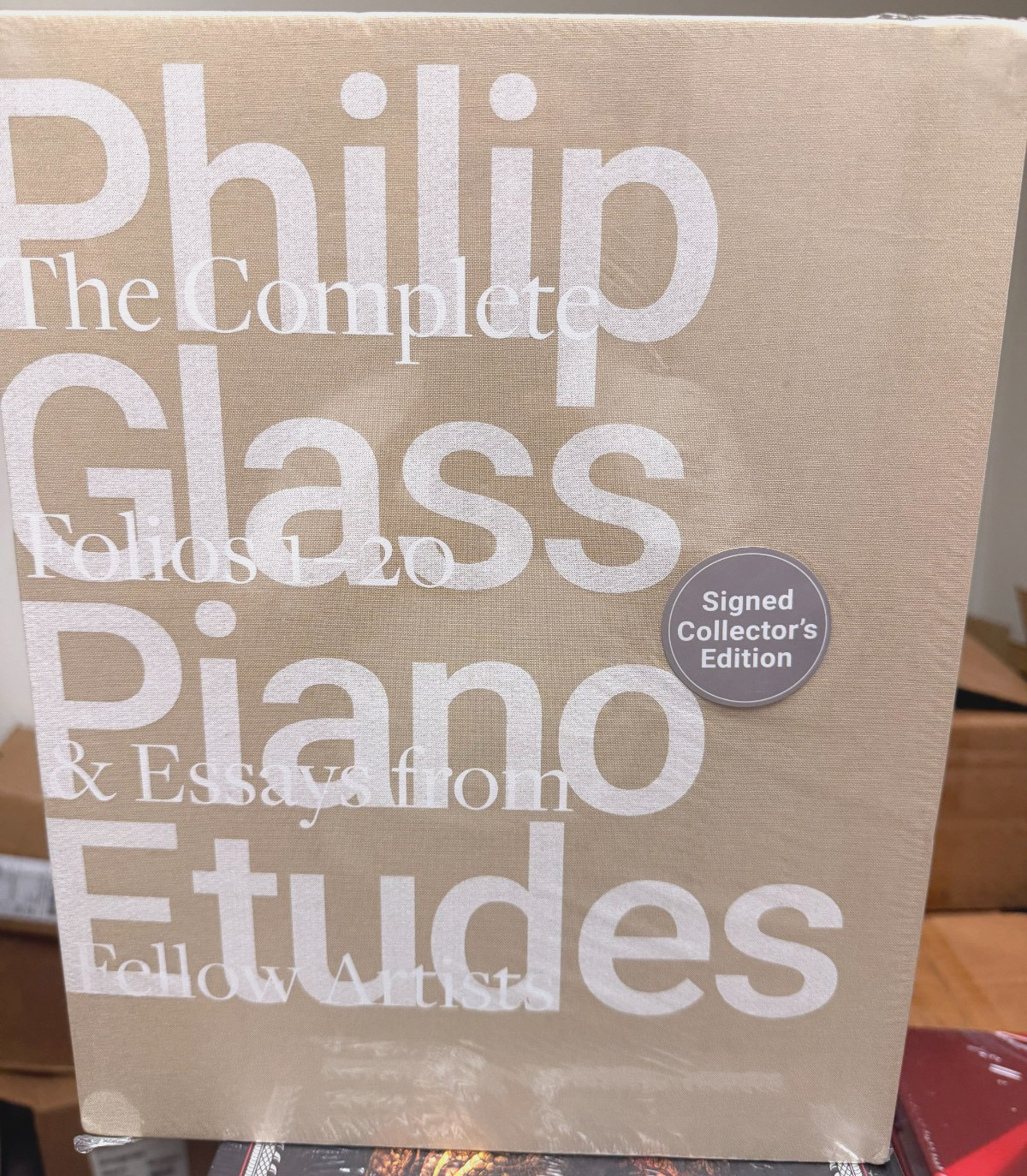 Philip Glass Piano Etudes: The Complete Folios 1-20 & Essays SIGNED COPY