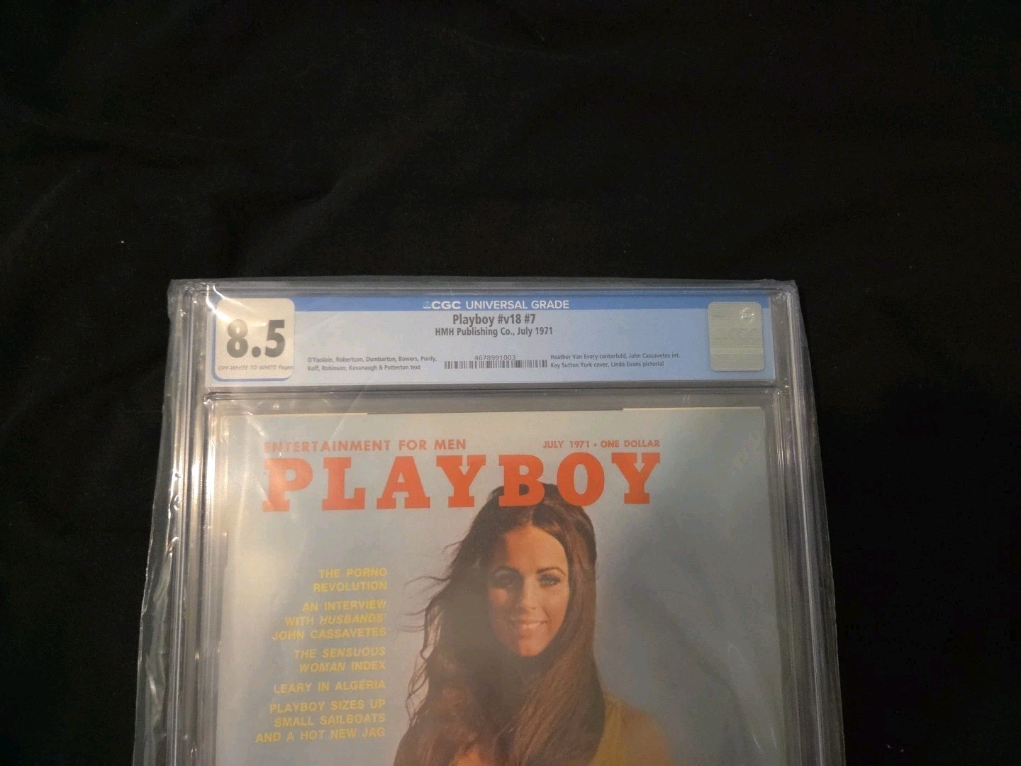 PLAYBOY MAGAZINE – JUL 1971 – CGC GRADED 8.5 – POP 1