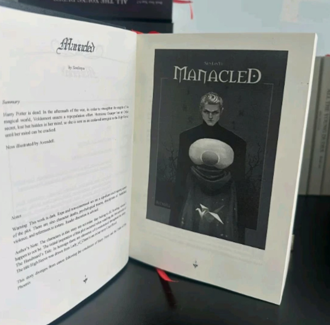 Manacled Book Complete 3-Volume Hardcover Edition with Illustrations by Senlinyu