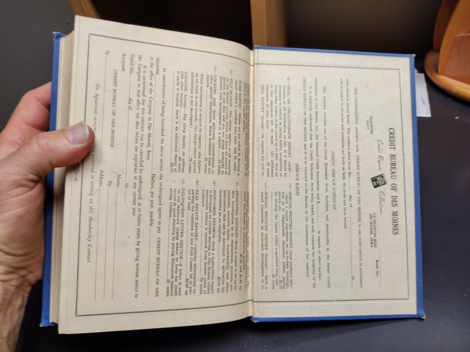 1947-48 Credit Reference Blue Book Des Moines West Des Moines Polk County 838pgs