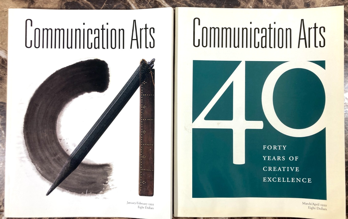 Lot of 8 Communication Arts Magazine Annuals 1998 1999 Advertising Illustration