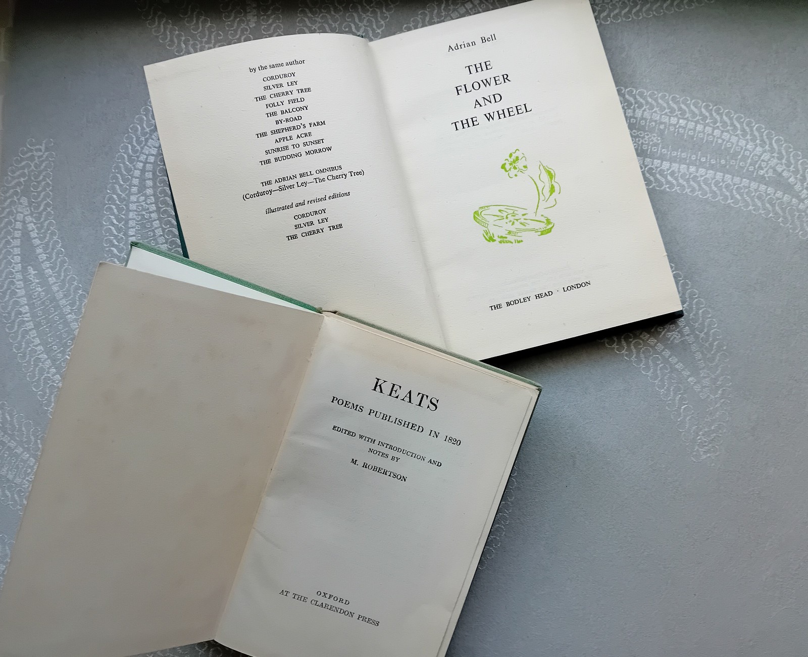 Bundle of 6 Vintage Blue/Green/Brown Hardbacks – Shelf Decoration – All As Shown