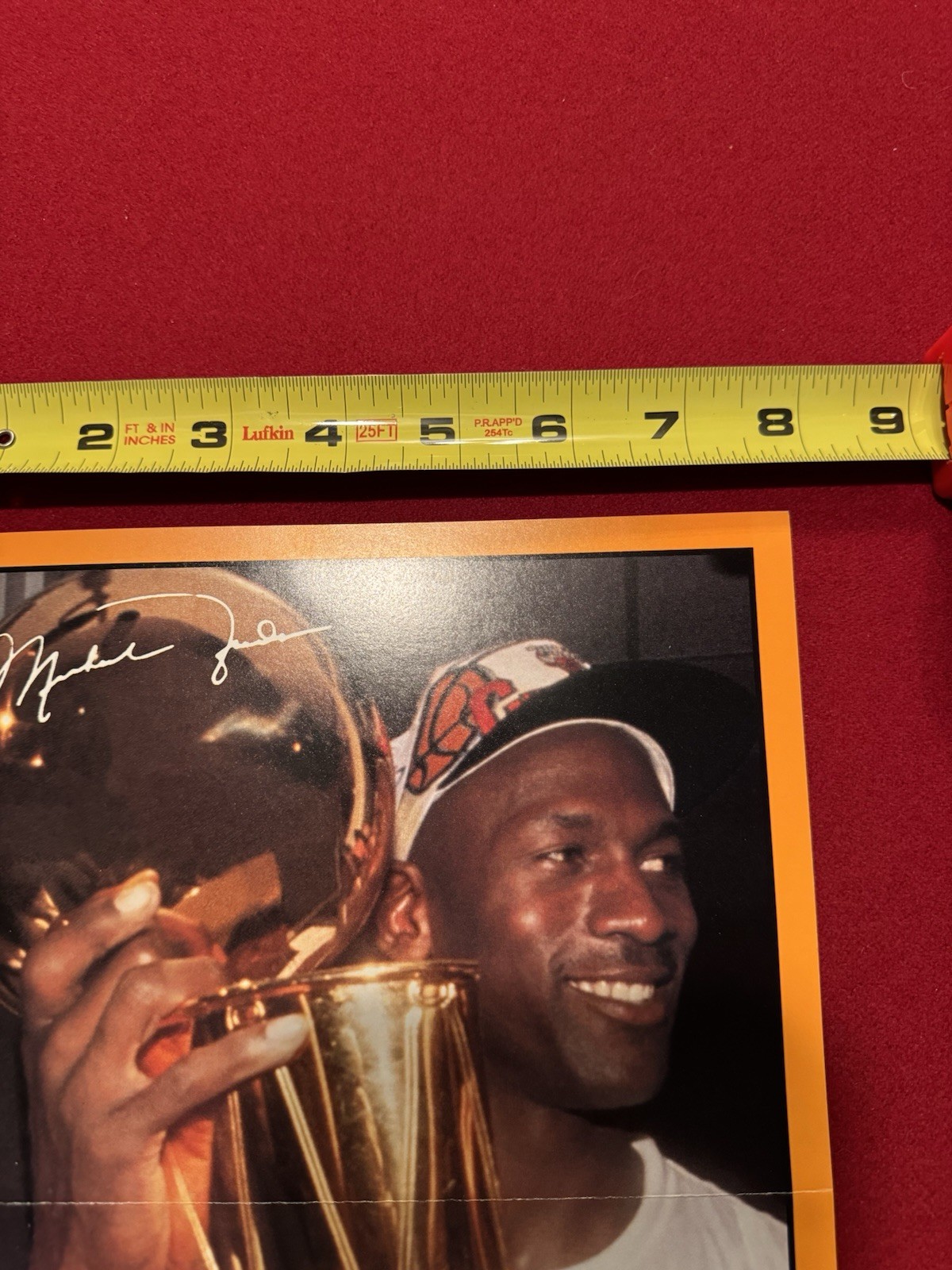 1991 Michael Jordan 8×11.5 in. David Stern Facsimile NBA Finals Bulls Champions