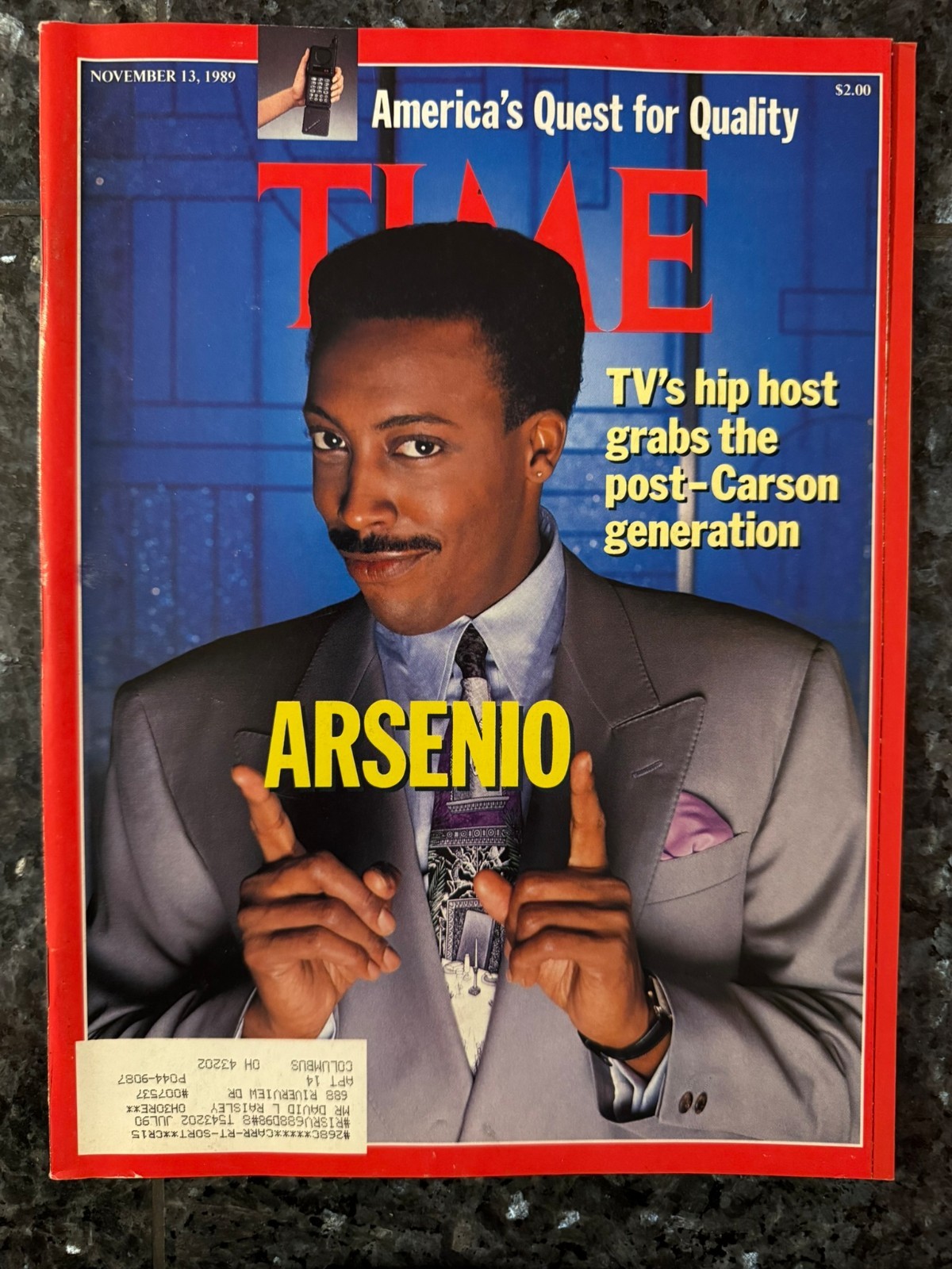Time Magazine Vintage November 13, 1989 – Arsenio Hall