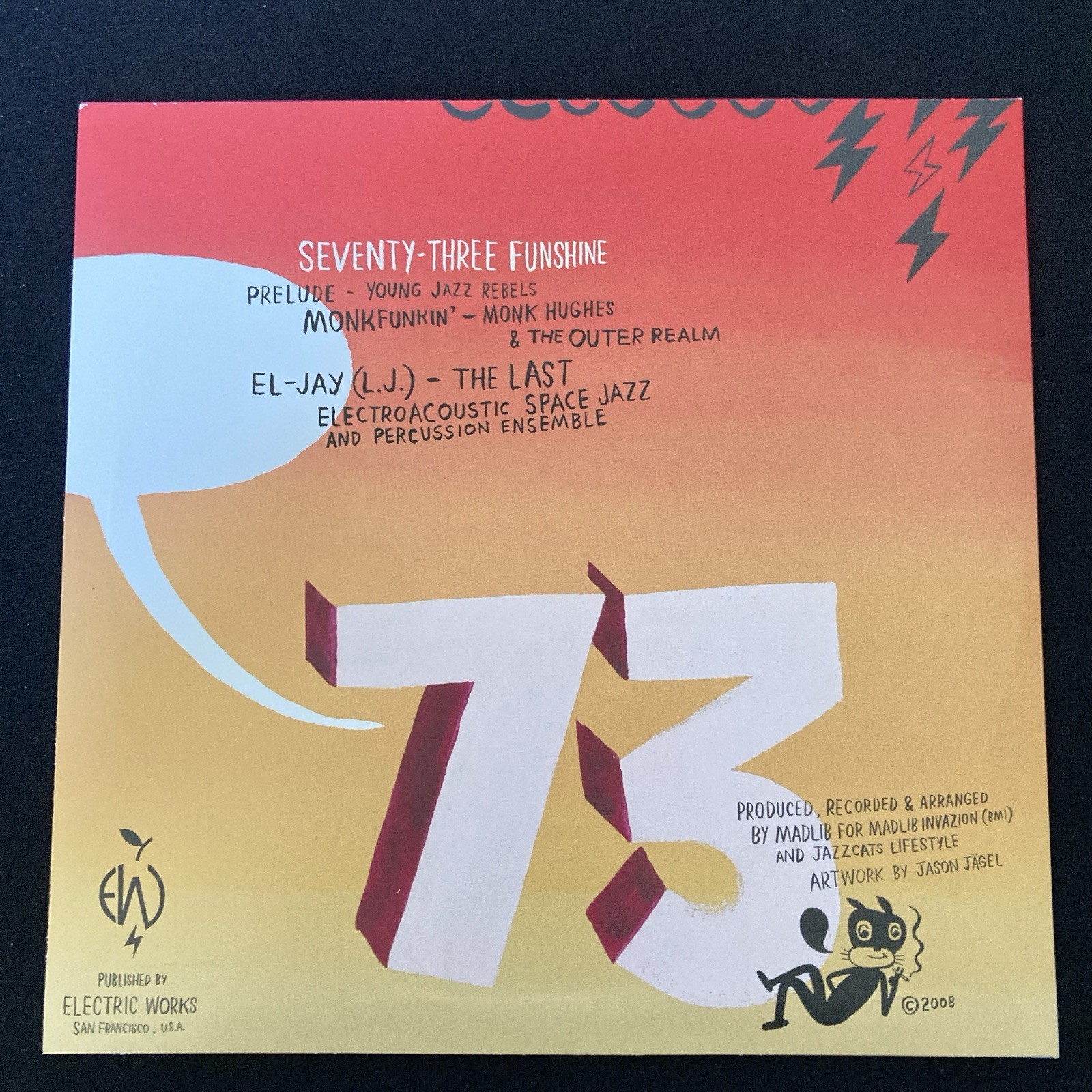 SEVENTY-THREE FUNSHINE book w/ 10″ vinyl RECORD Jason Jagel Art Hardcover SIGNED