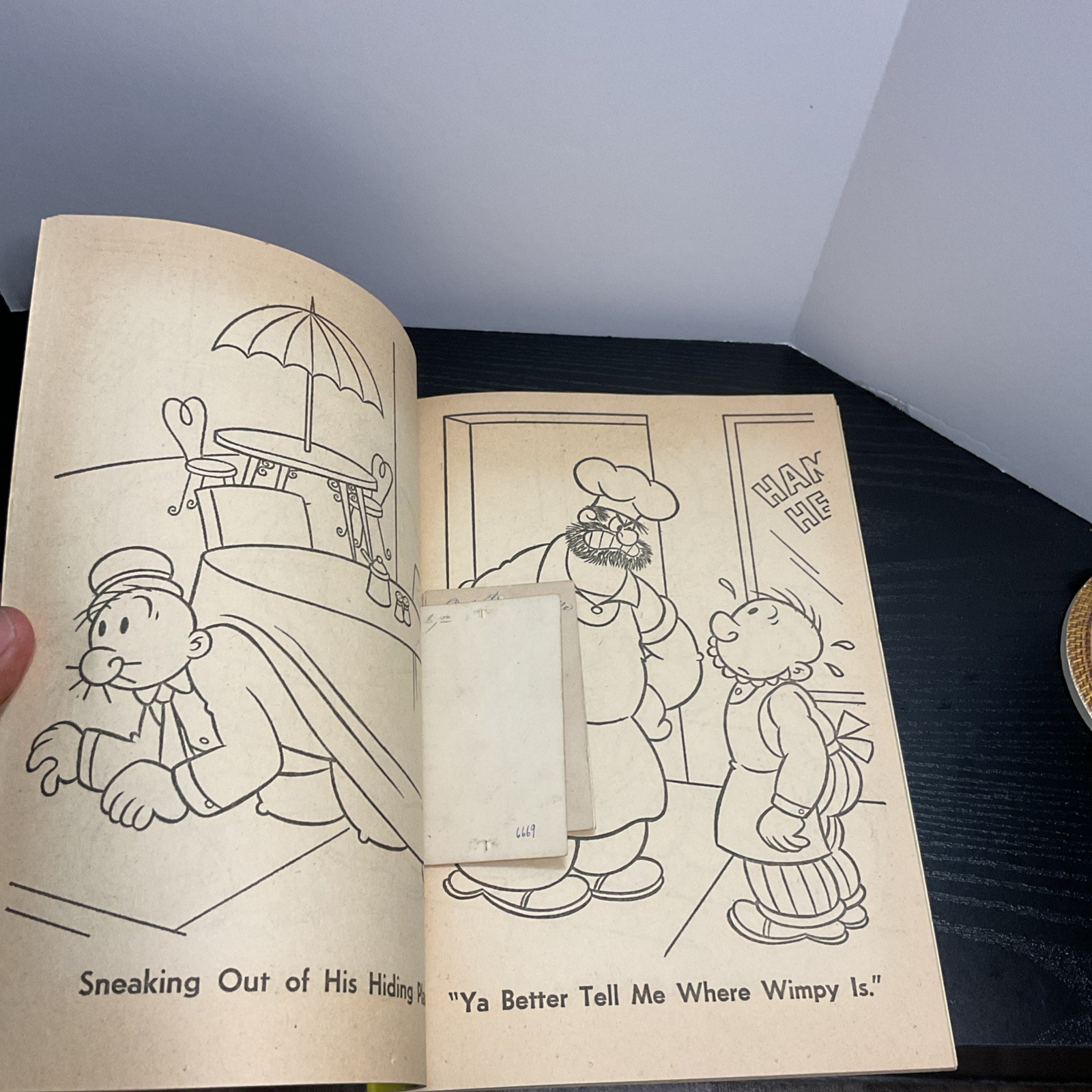 1970 Whitman Popeye & Swee’Pea UNUSED Coloring Book