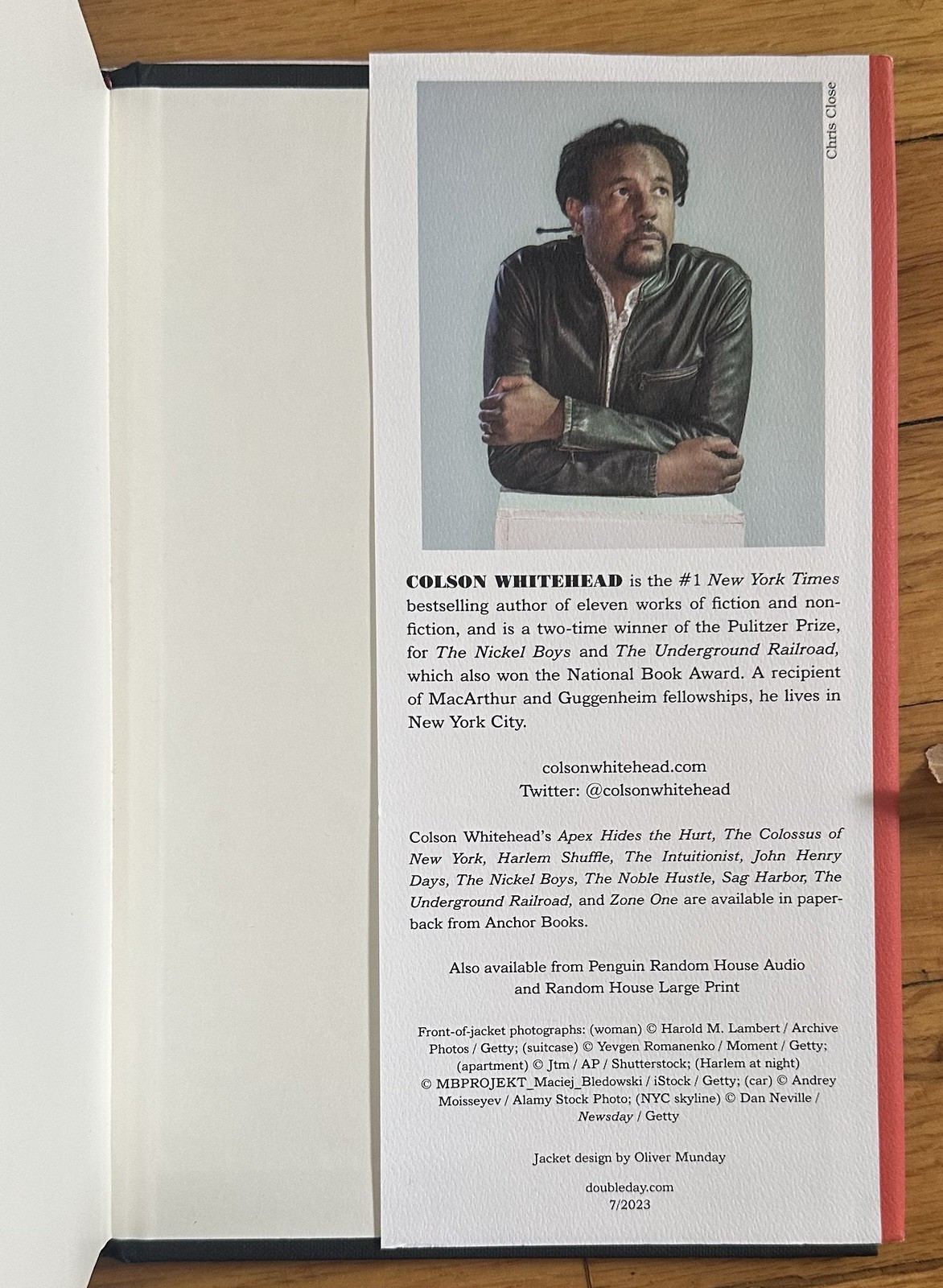 SIGNED Colson Whitehead Crook Manifesto (2023, HC) SIGNED 1st Printing NEW!