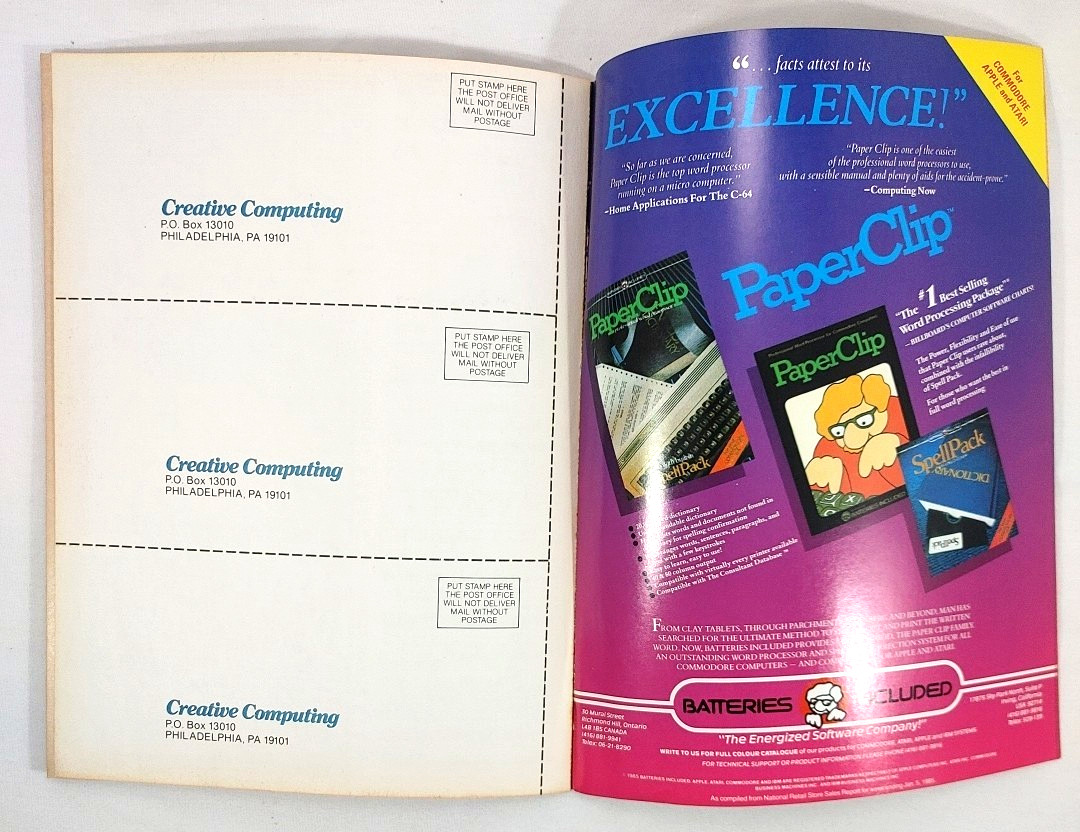 Creative Computing Magazine Computers & Electronics Vol 11 No 7 July 1985