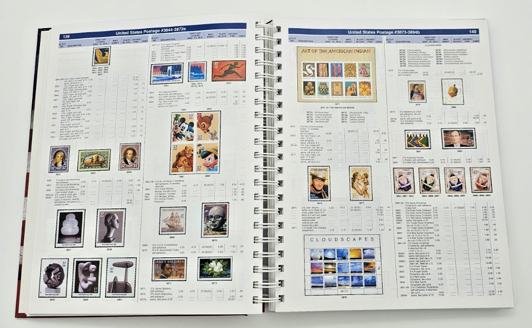 2022 US/BNA Postage Stamp Catalog Spiral Bound Hardcover H.E. Harris & Co. – NEW