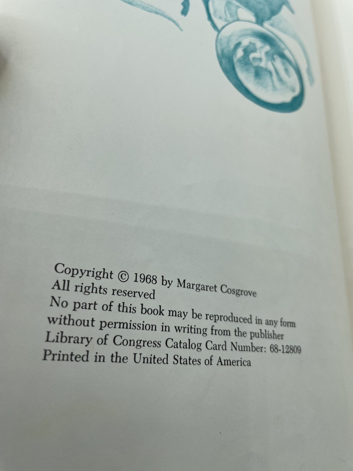 Bone for Bone Margaret Cosgrove 1968 hardcover rare Dust Jacket 128 Pages