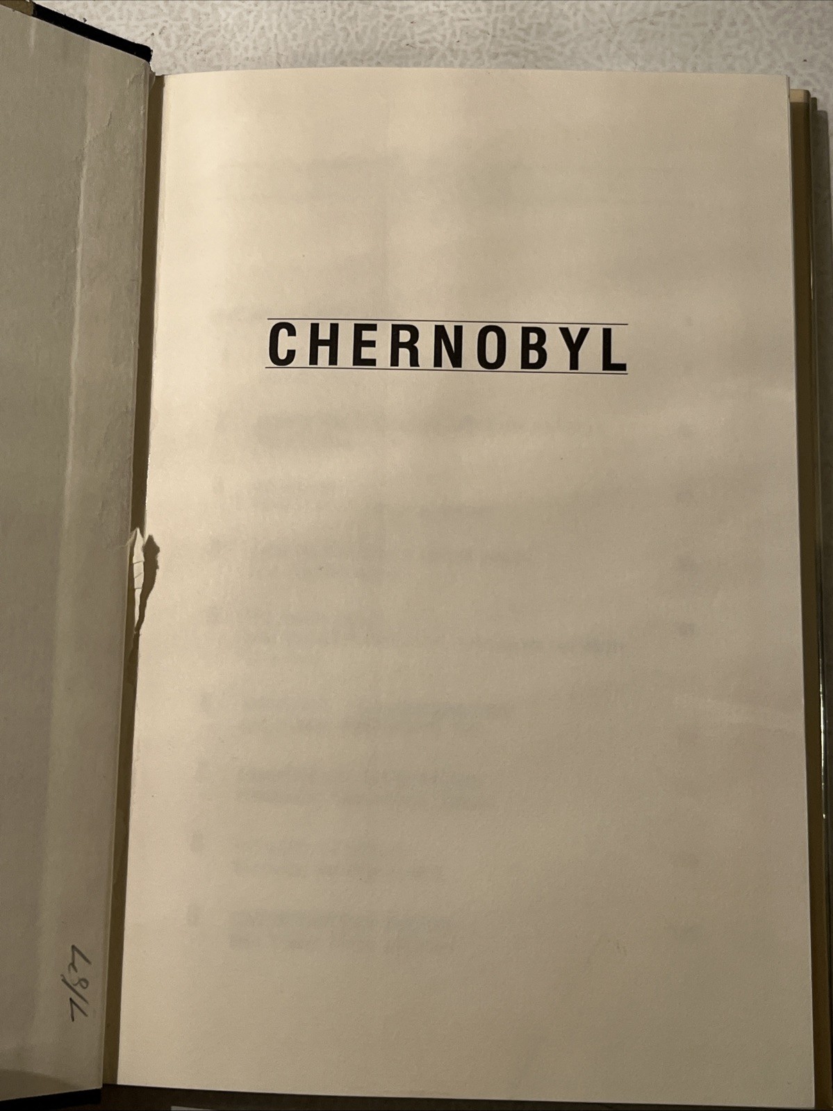Chernobyl, Illesh, Andrey, Richardson and Steirman and Black, 198 Pages HC DJ