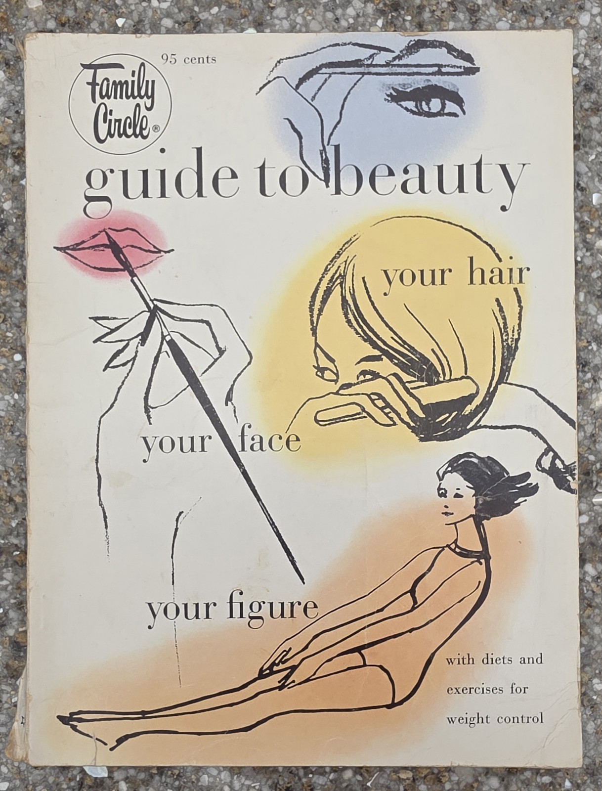 1964 Family Circle Guide to Beauty Vintage 1960s Makeup Hair Style Mod Book PB