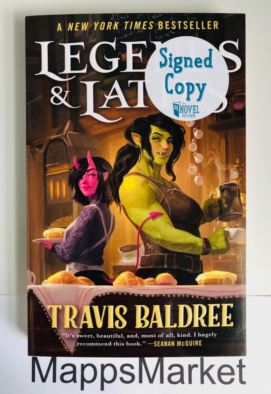 SIGNED Legends & Lattes and Bookshops & Bonedust by Travis Baldree Trade PB NEW